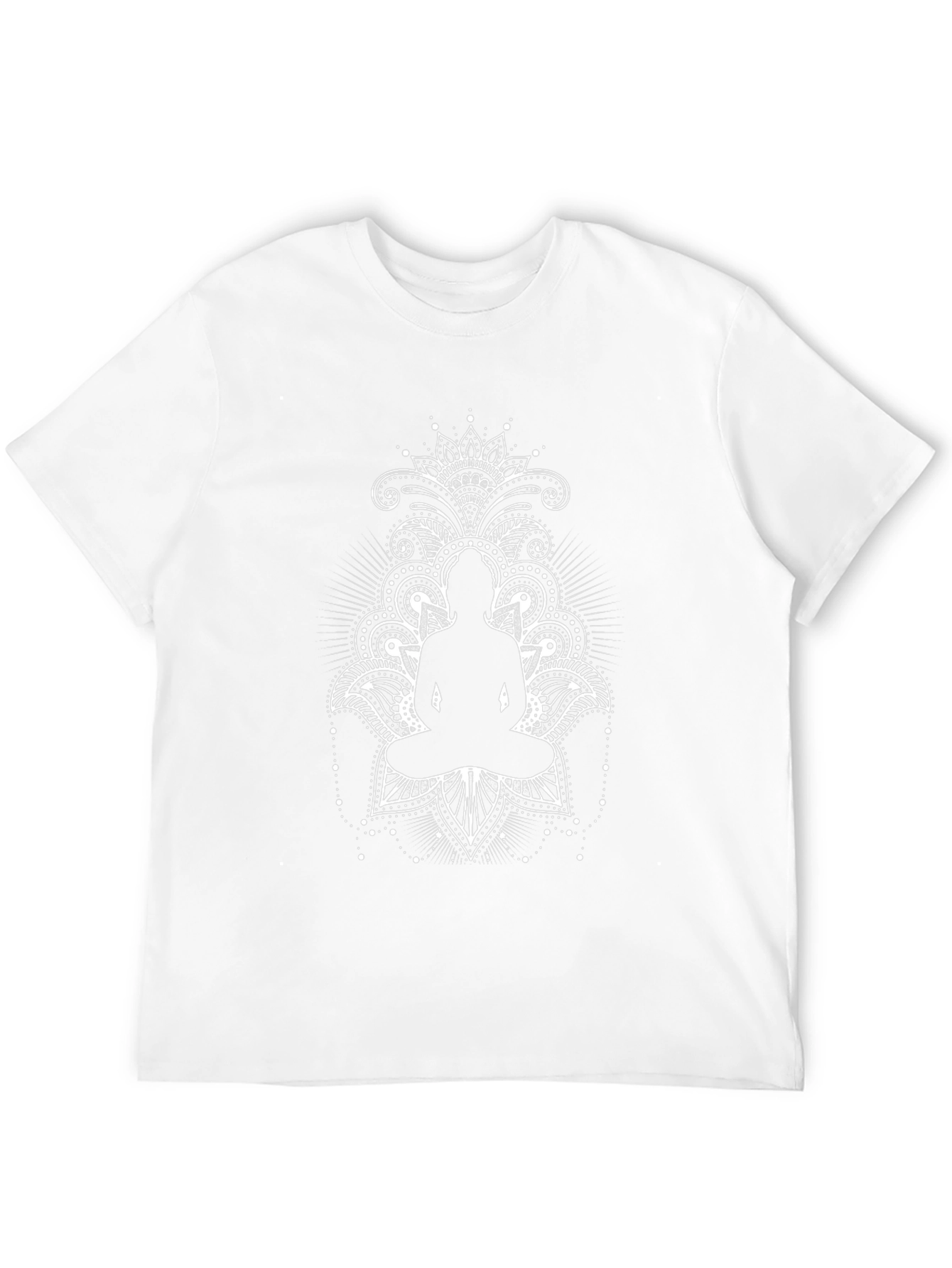 Meditative Buddha Graphic Tee - Black