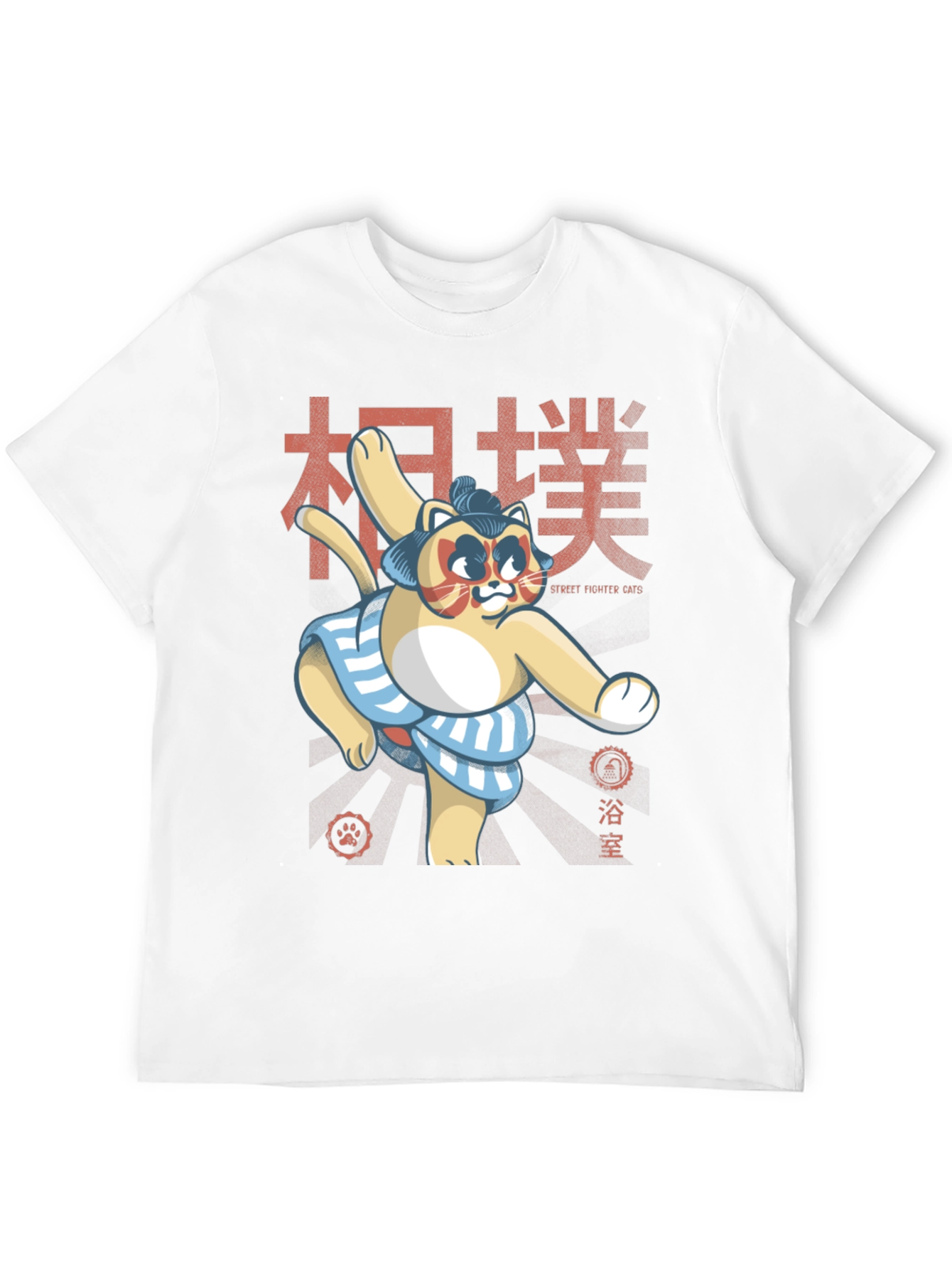 Sumo Cat T-Shirt - Street Fighter Cats