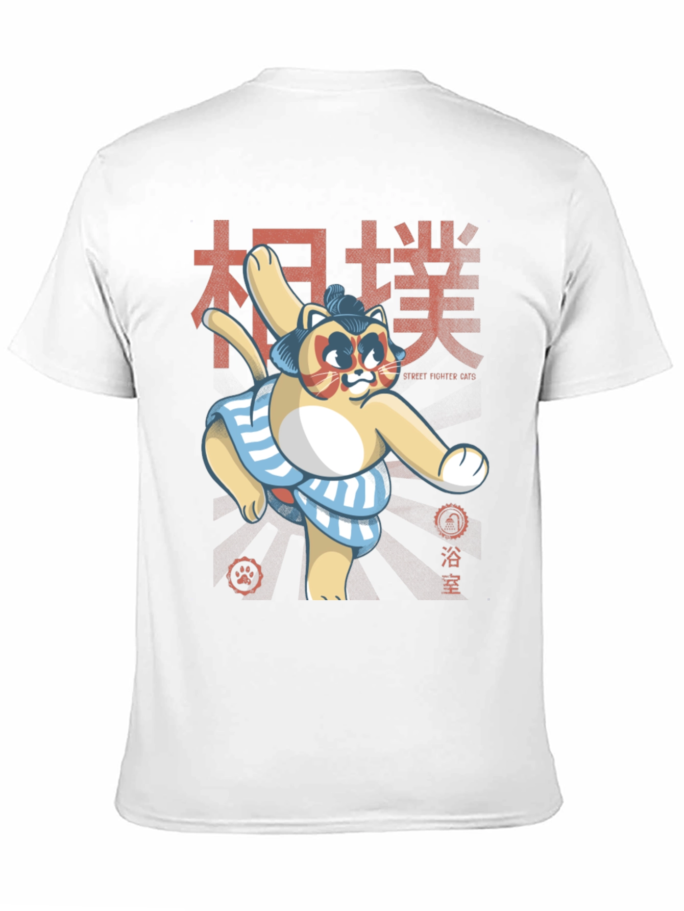 Sumo Cat T-Shirt - Street Fighter Cats