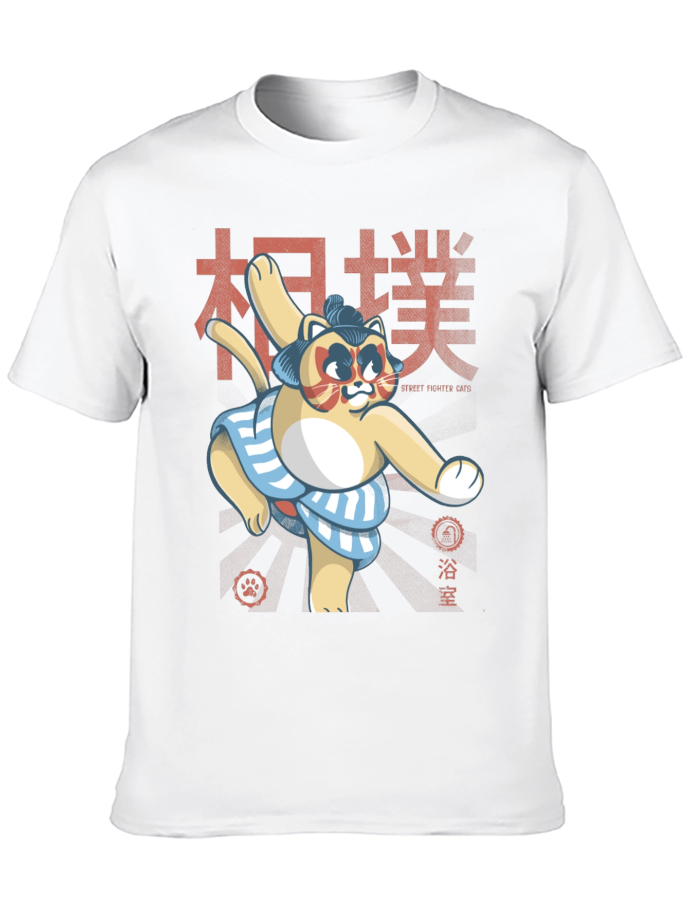 Sumo Cat T-Shirt - Street Fighter Cats