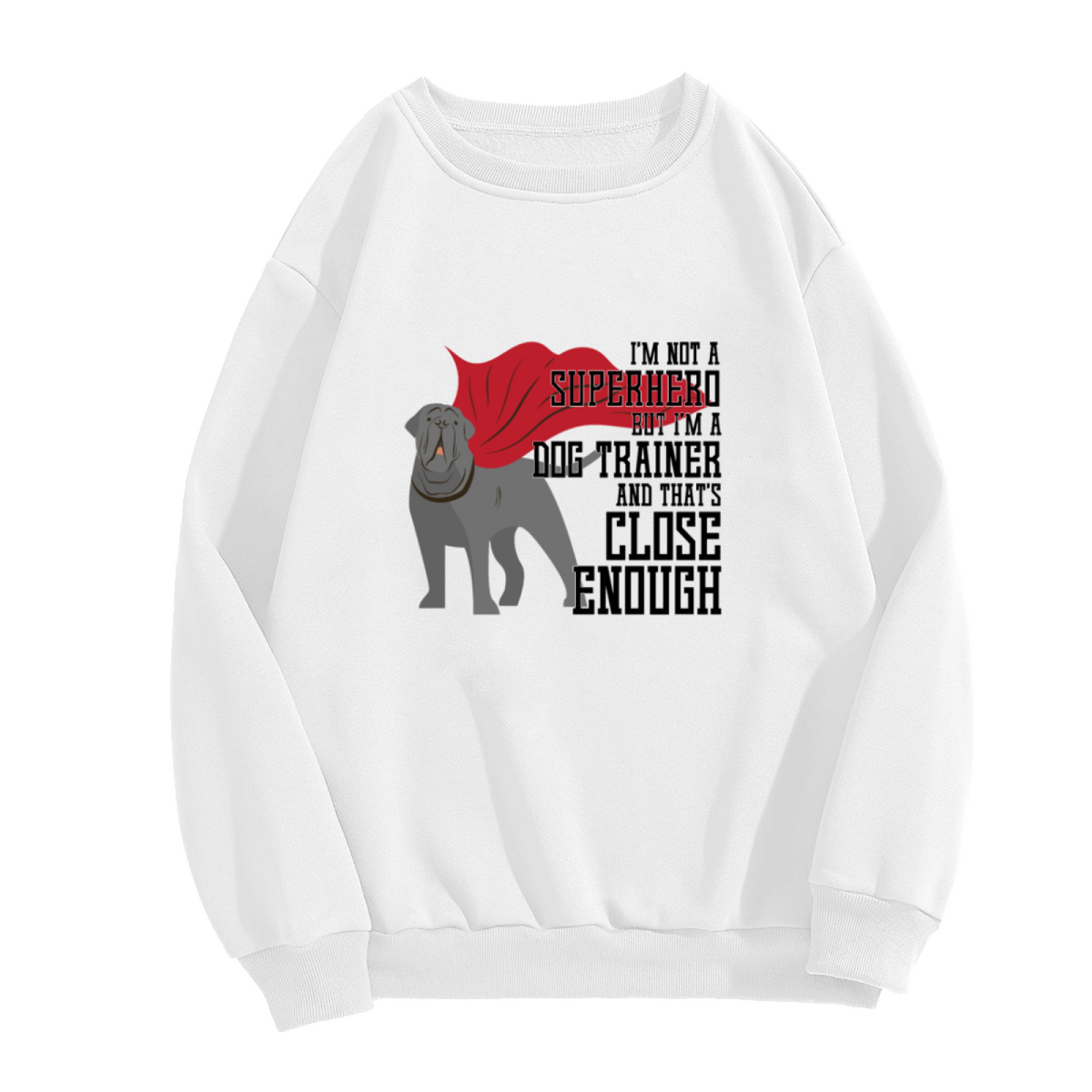 DOG TRAINER SUPERHERO - Funny Dog Trainer Graphic ԲÁìÎÀÒÂ | Unisex Pullover Sweatshirt