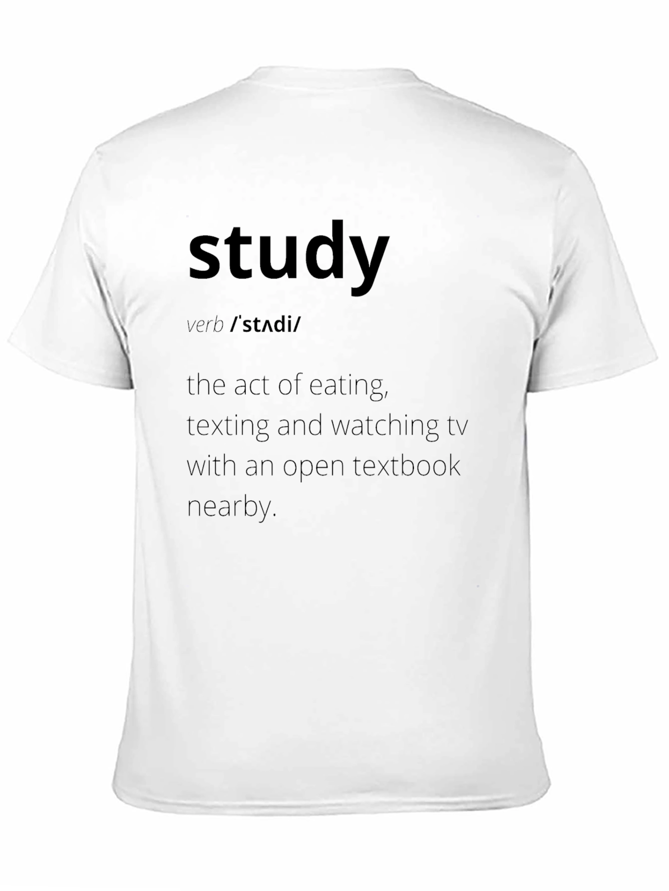 Study Definition Graphic Tee - Funny Student Shirt