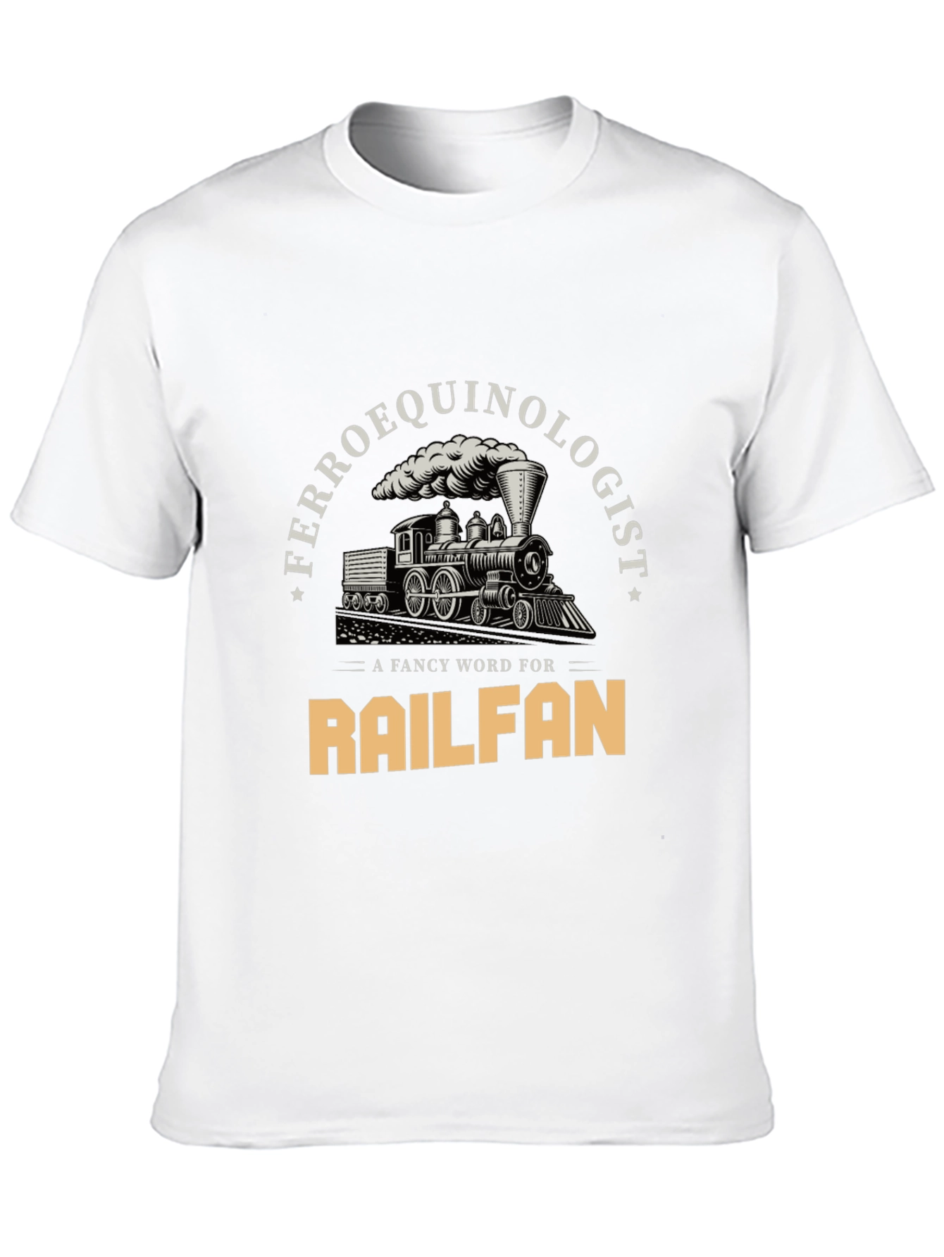 Ferroequinologist Railfan Train Lover T-Shirt