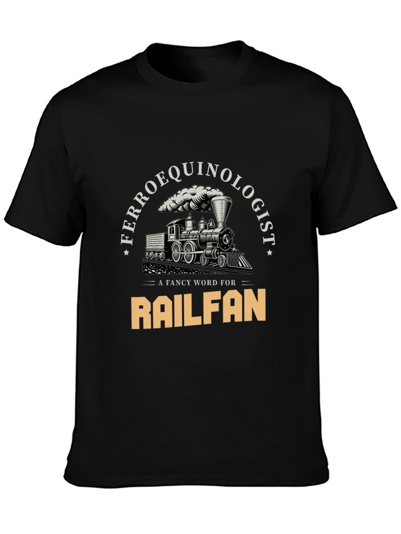 Ferroequinologist Railfan Train Lover T-Shirt