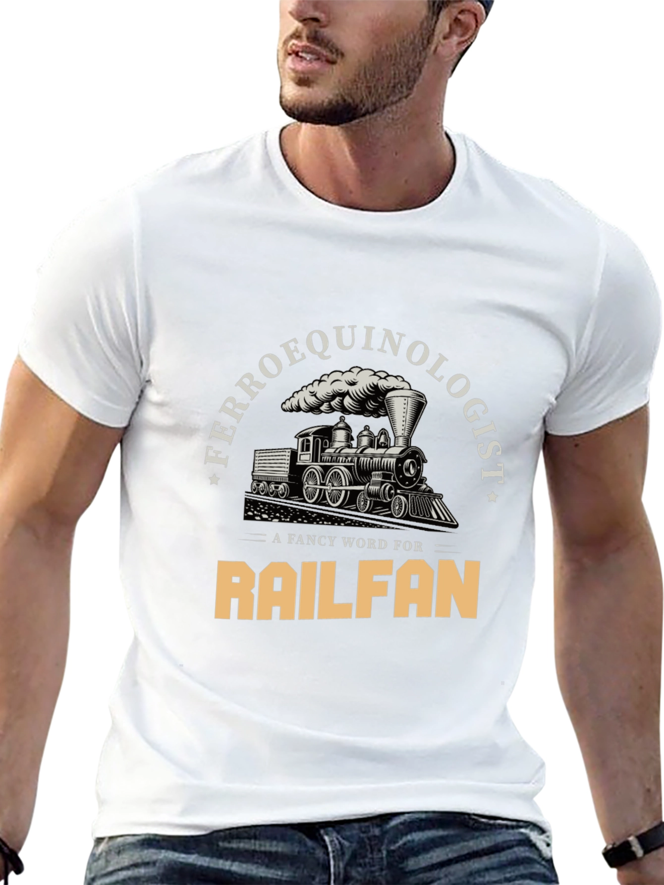 Ferroequinologist Railfan Train Lover T-Shirt
