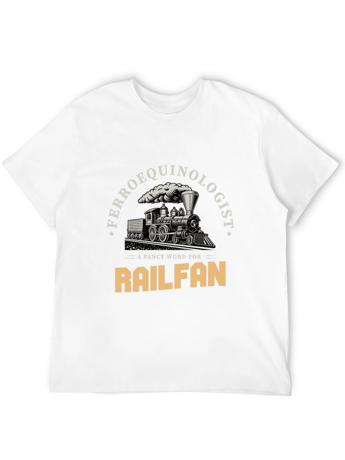 Ferroequinologist Railfan Train Lover T-Shirt