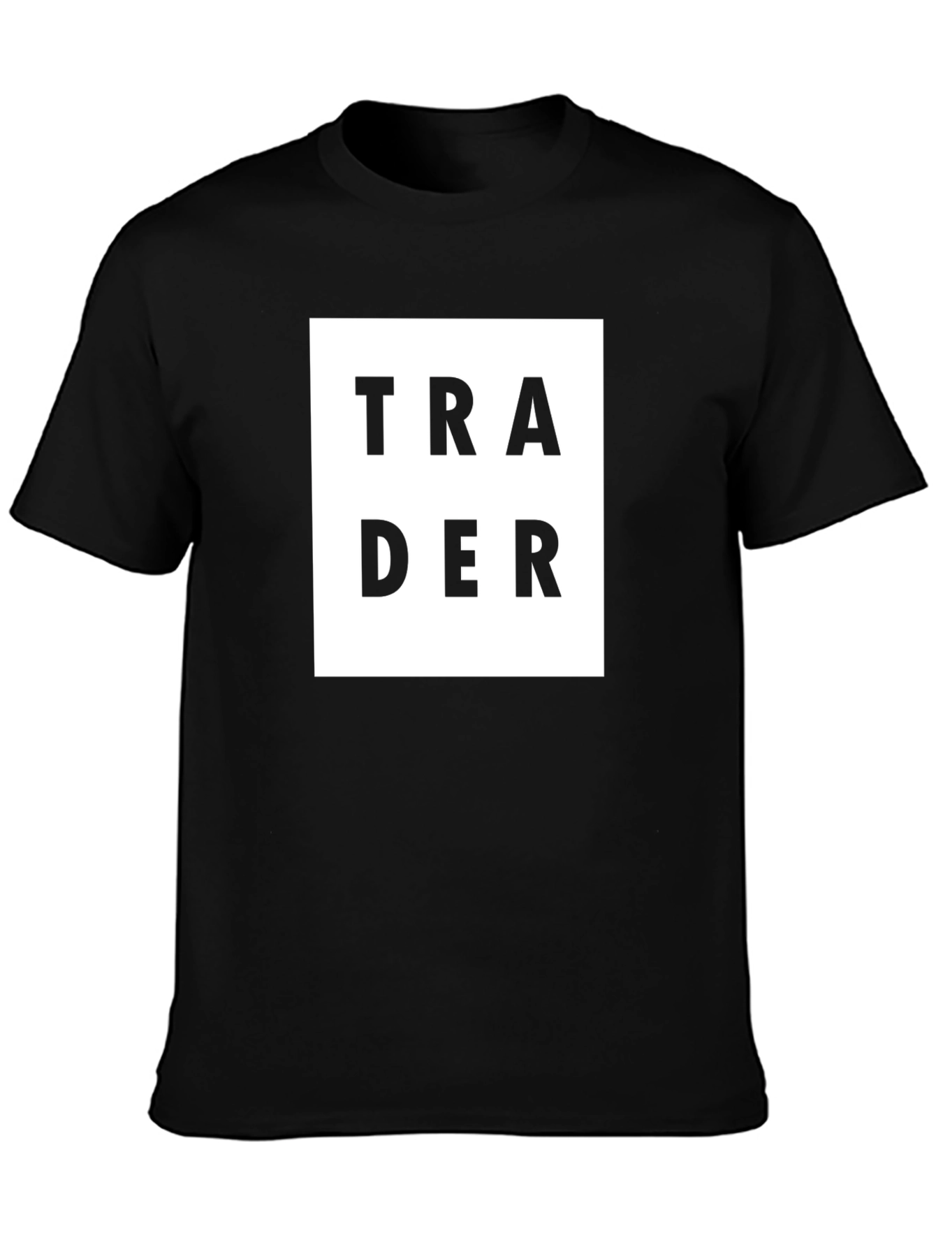 Trader Tee - Black Cotton Short Sleeve