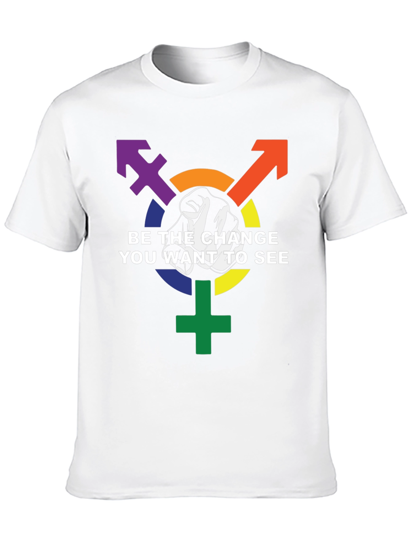 Be the Change Graphic Tee - LGBTQ+ Pride Shirt