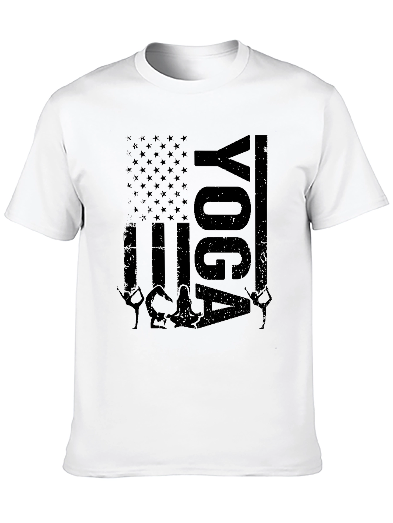 Yoga American Flag T-Shirt