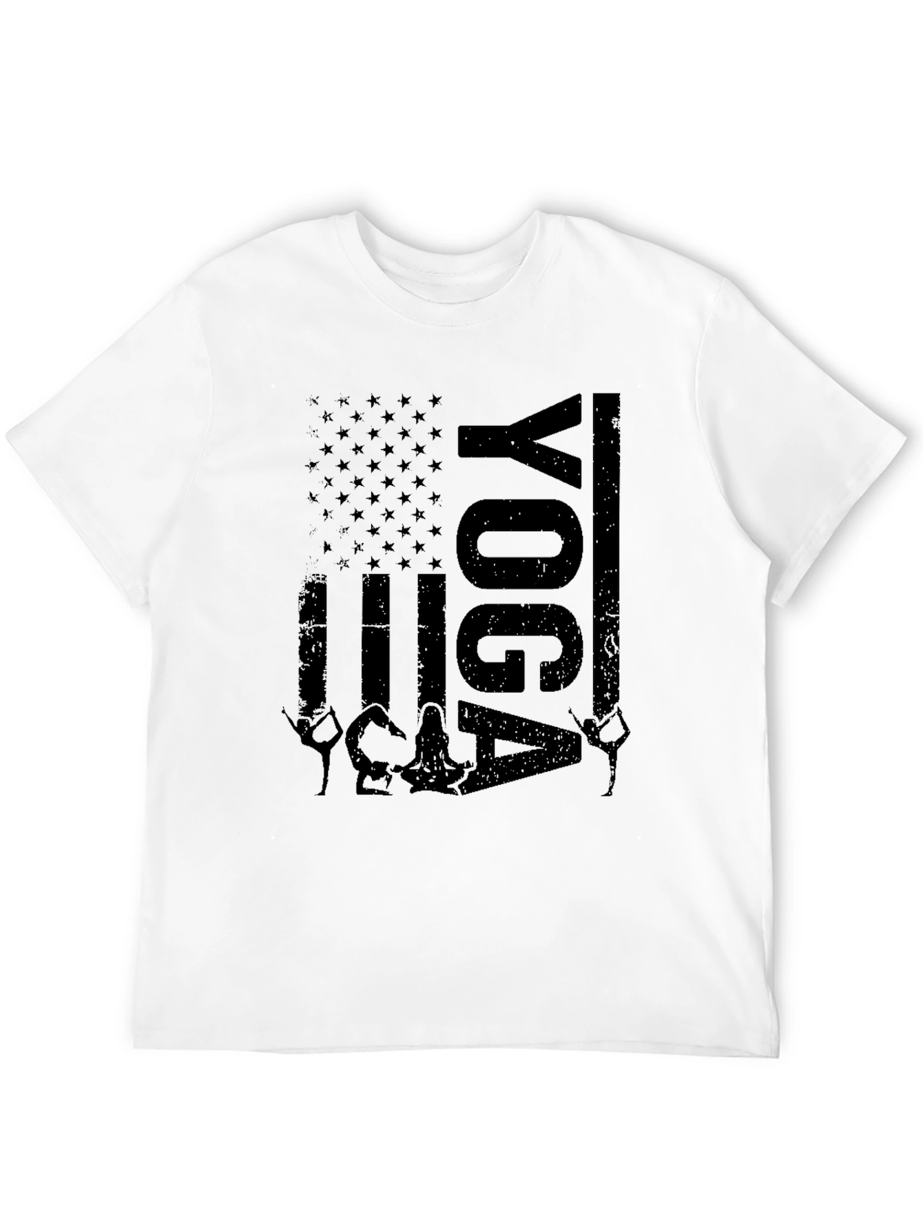 Yoga American Flag T-Shirt