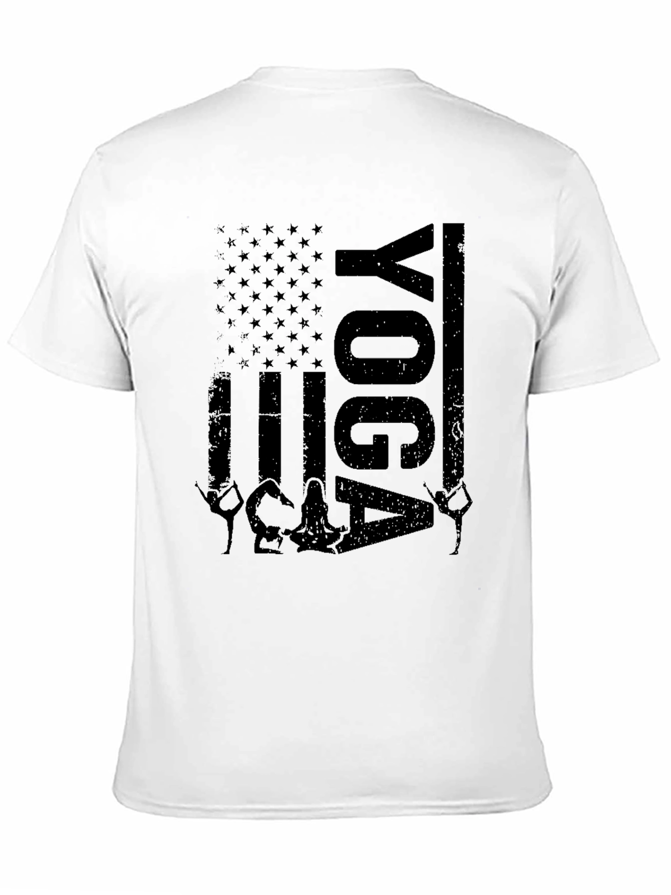 Yoga American Flag T-Shirt