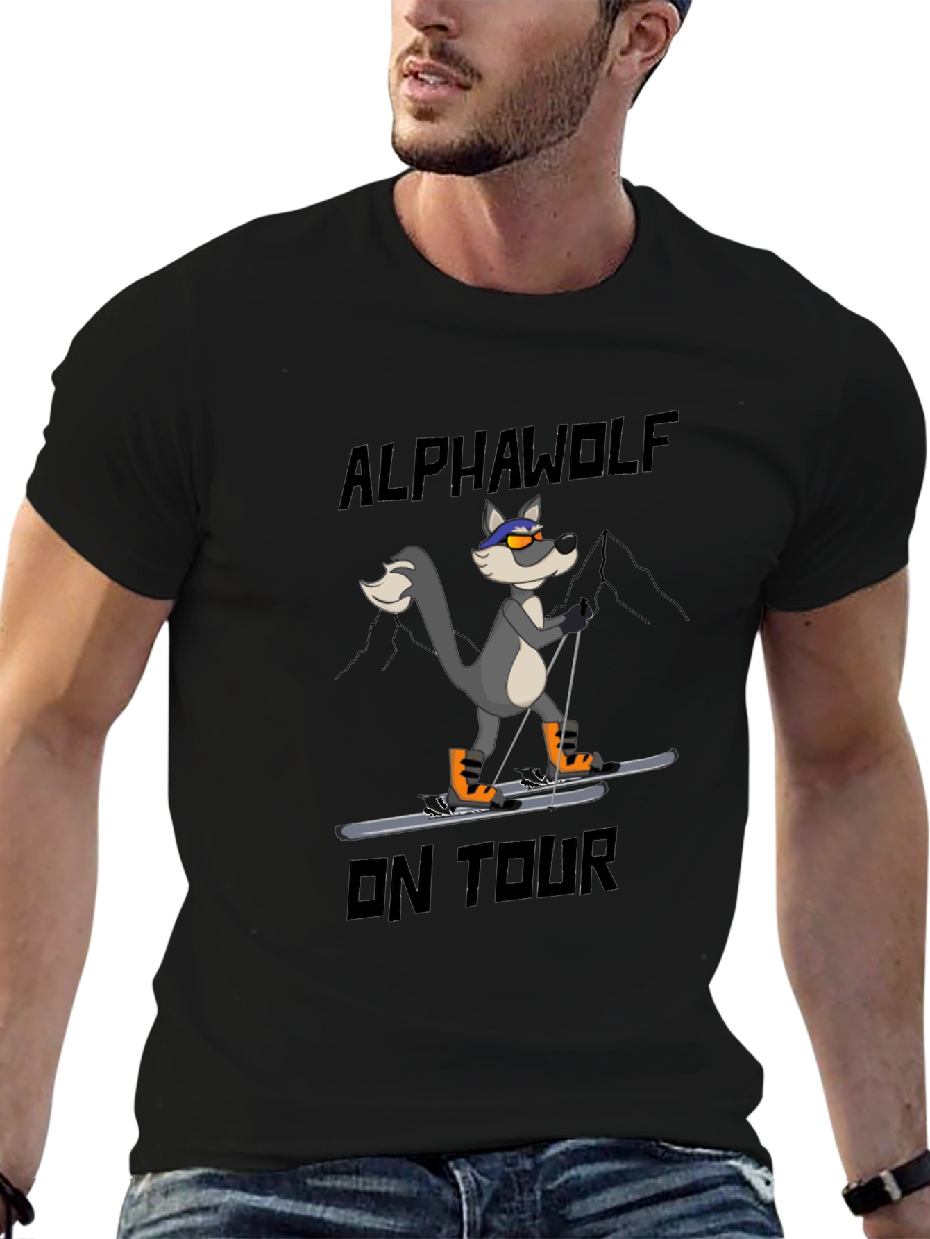 Alpha Wolf On Tour Graphic T-Shirt