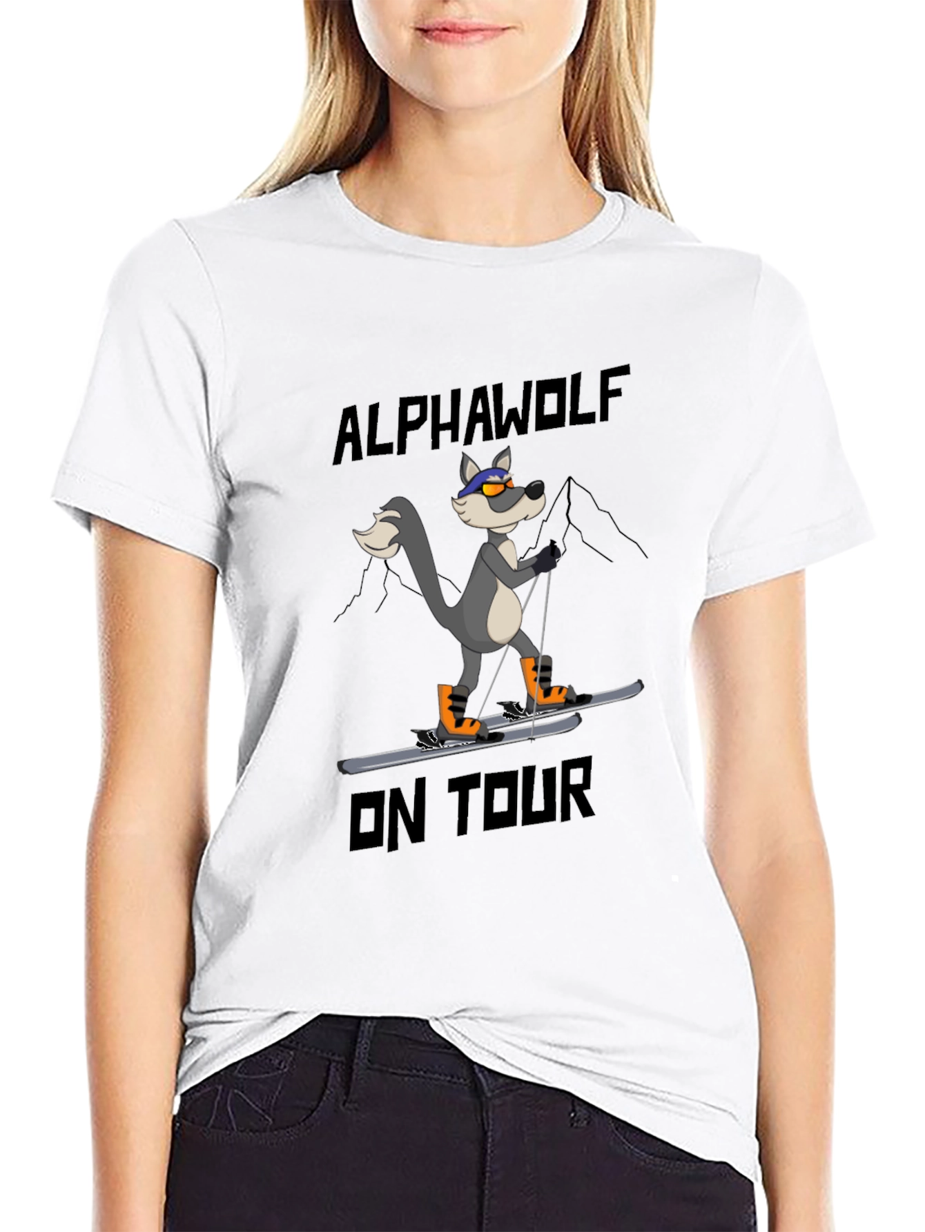 Alpha Wolf On Tour Graphic T-Shirt