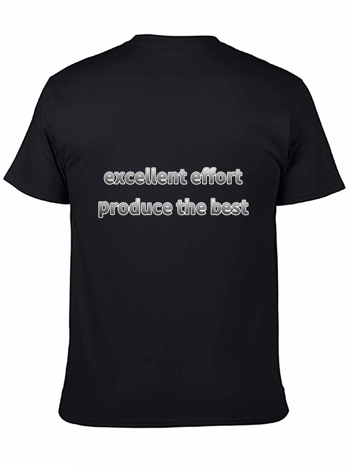 Excellent Effort Graphic Tee - Black