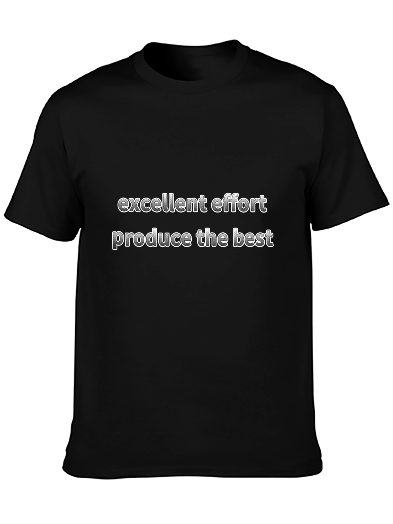 Excellent Effort Graphic Tee - Black