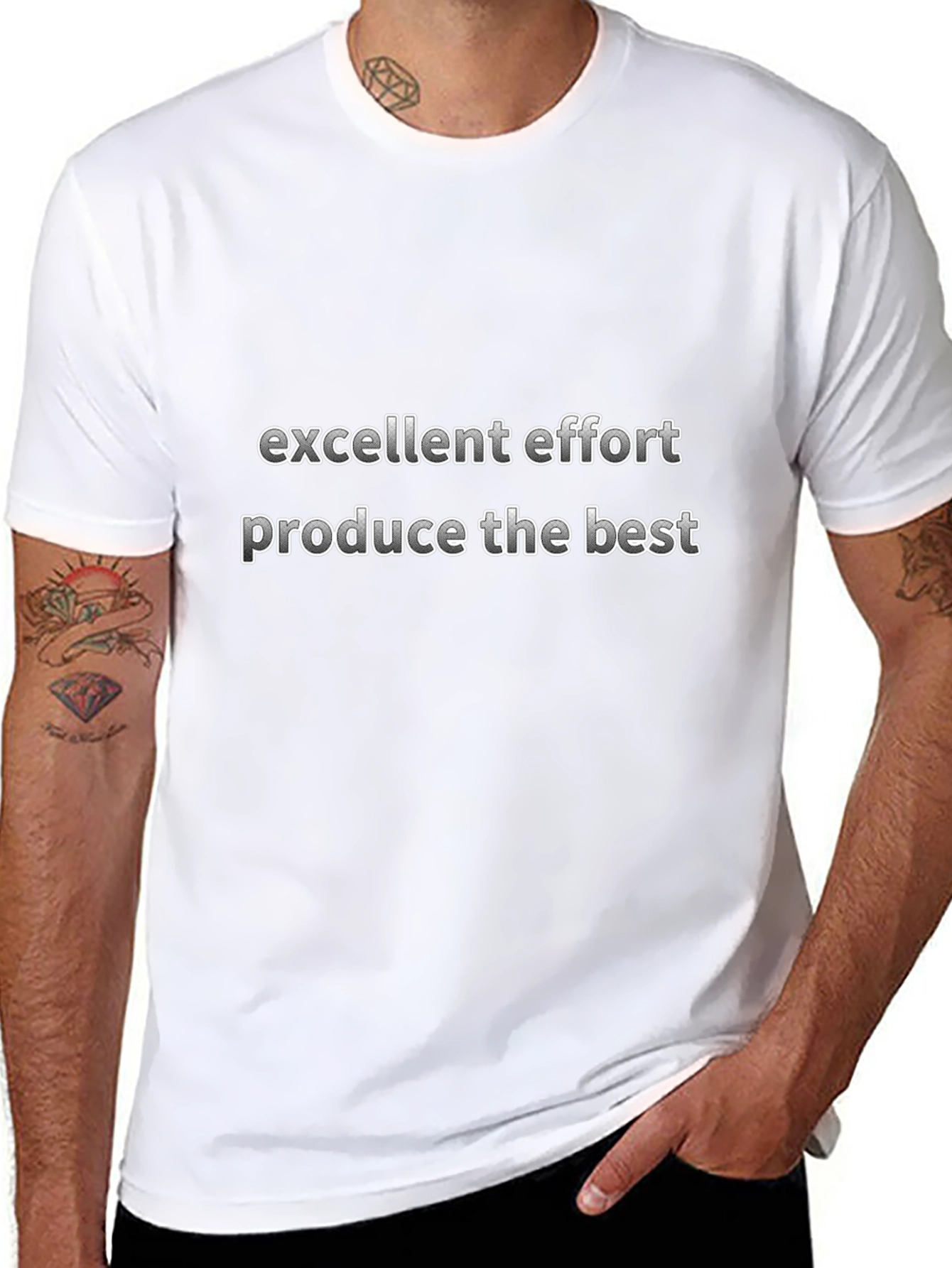 Excellent Effort Graphic Tee - Black