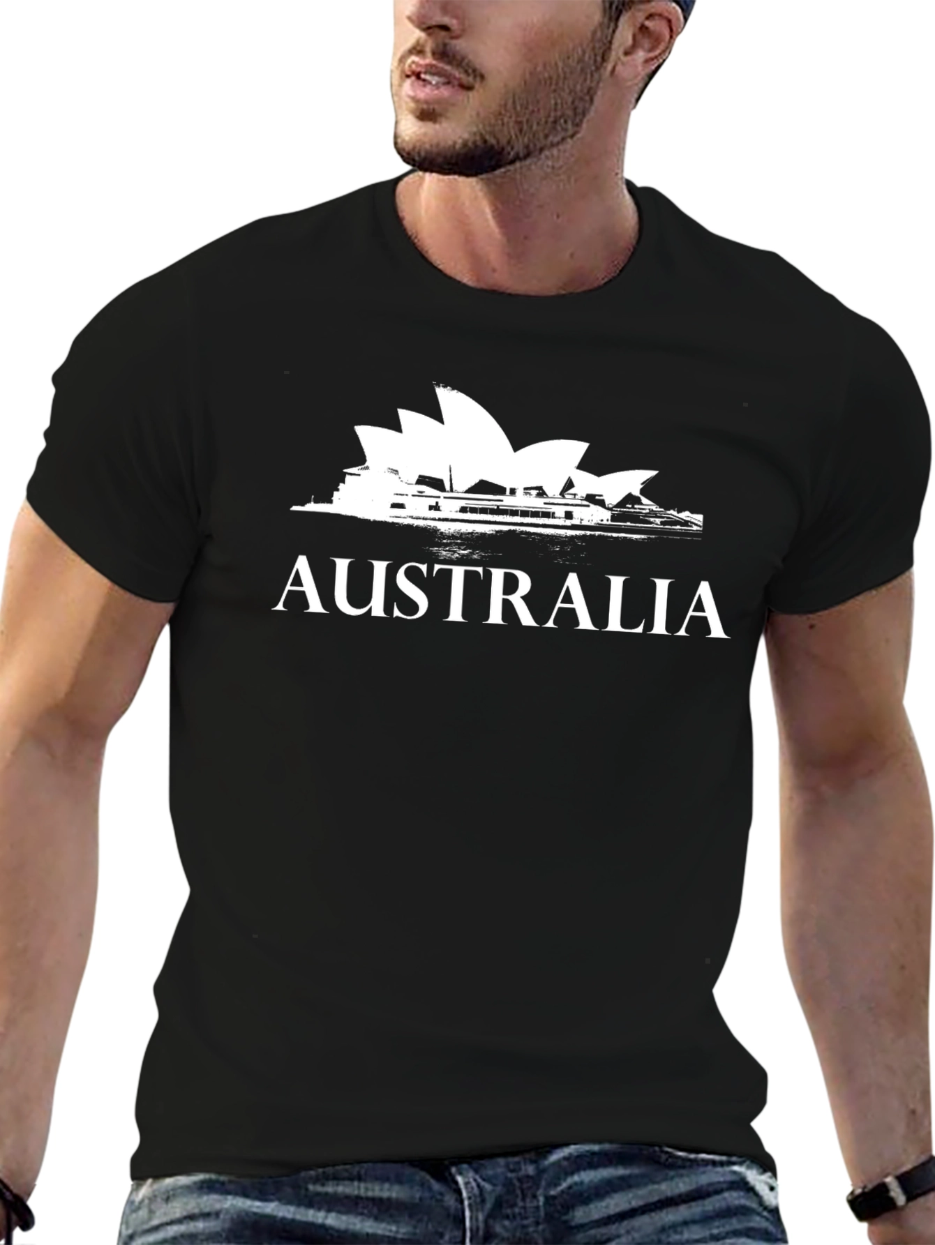 Australia Sydney Opera House Graphic Tee - Black