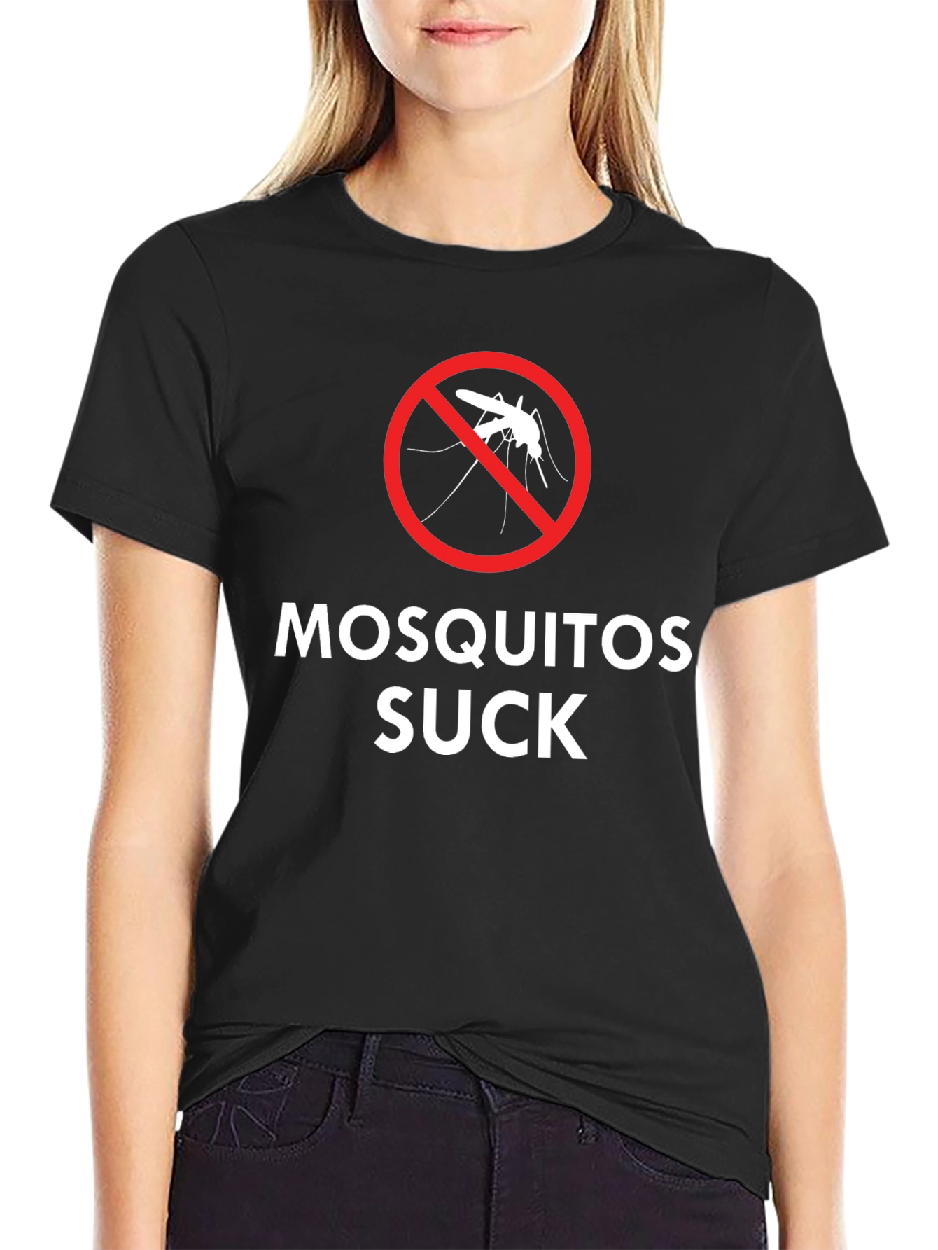 Mosquitoes Suck Graphic Tee - Black