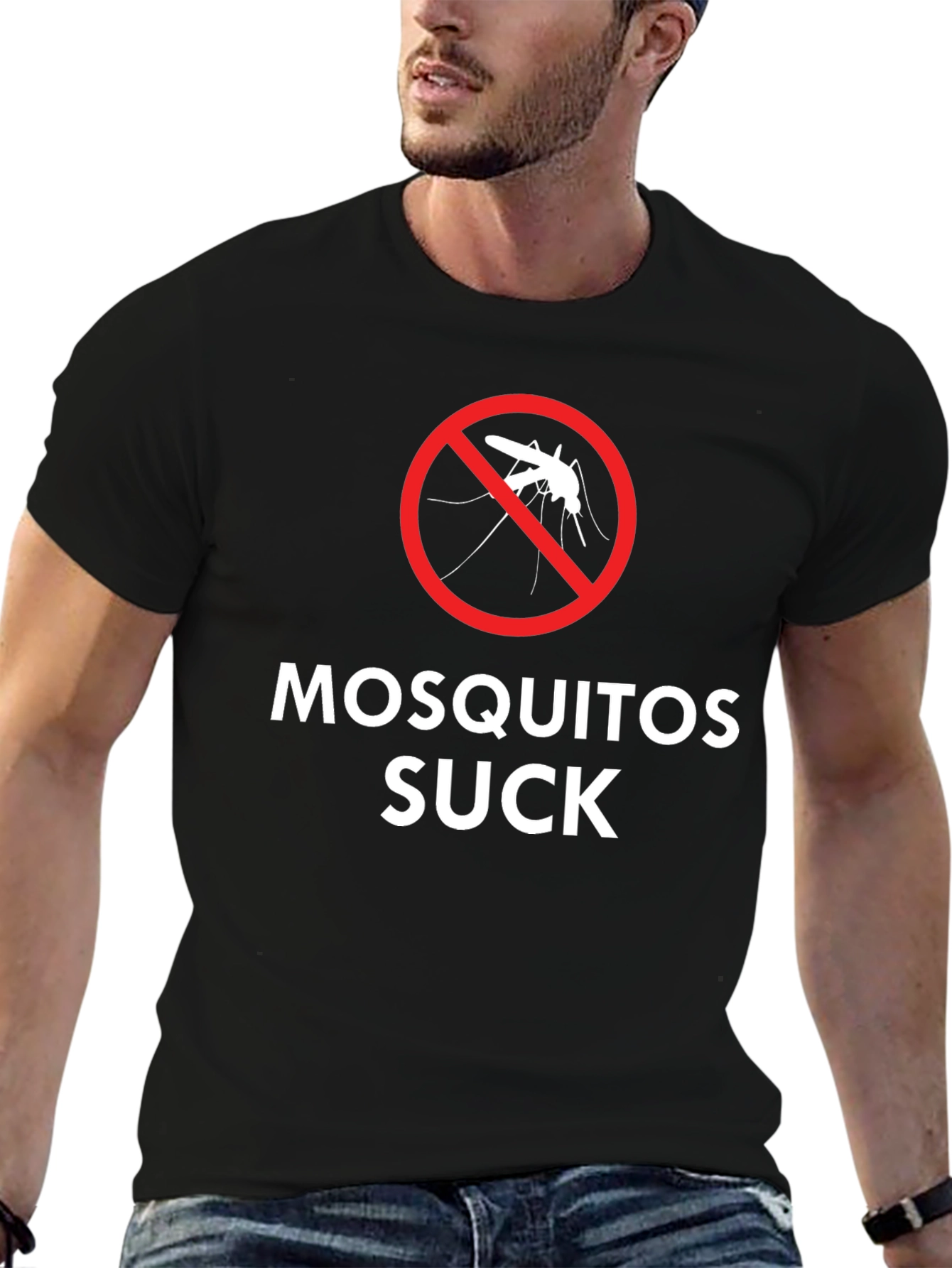Mosquitoes Suck Graphic Tee - Black