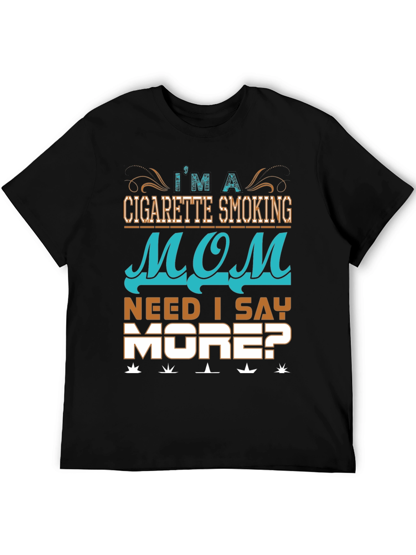 Cigarette Smoking Mom Graphic T-Shirt