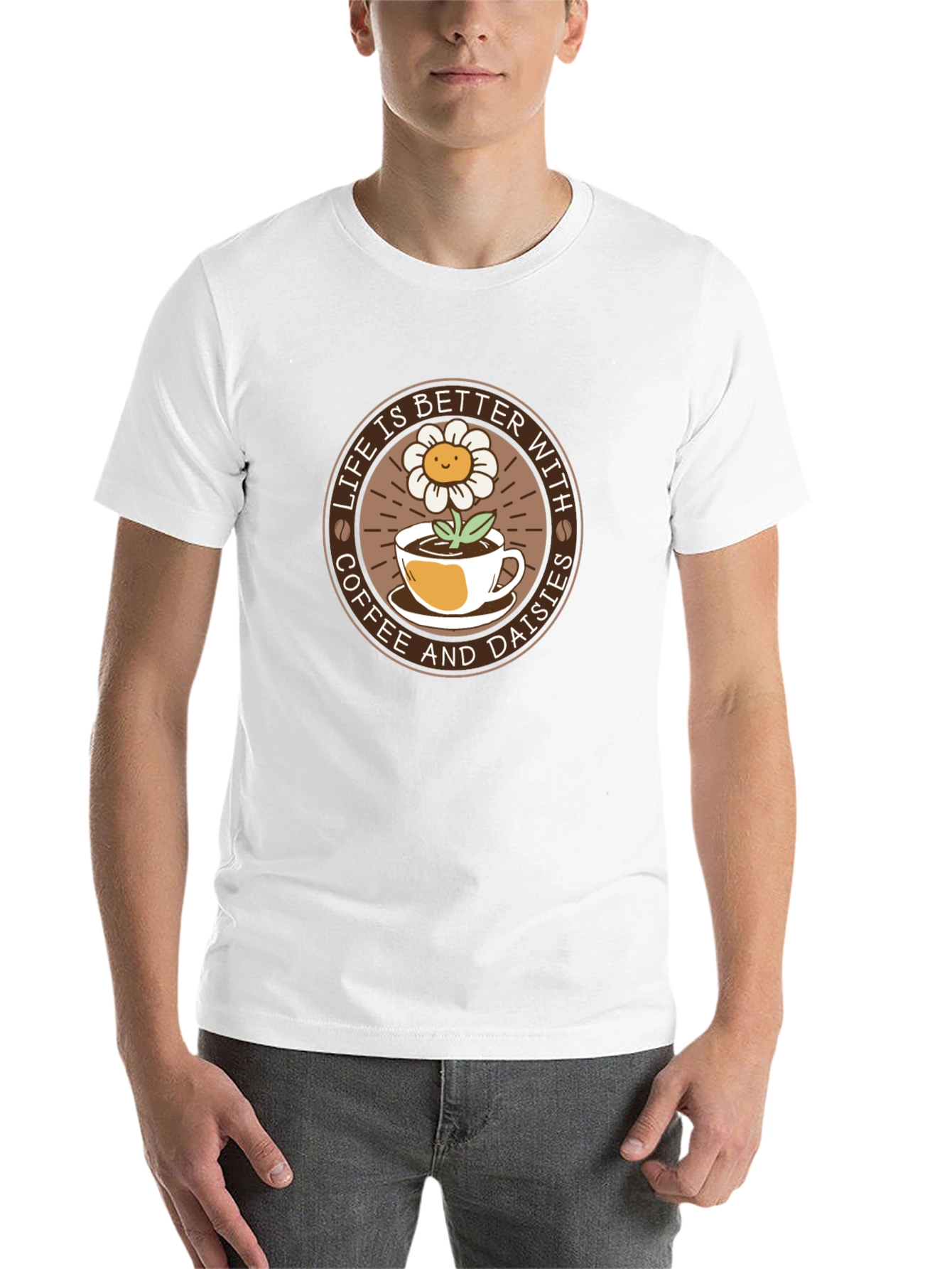 Life is Better with Coffee & Daisies T-Shirt