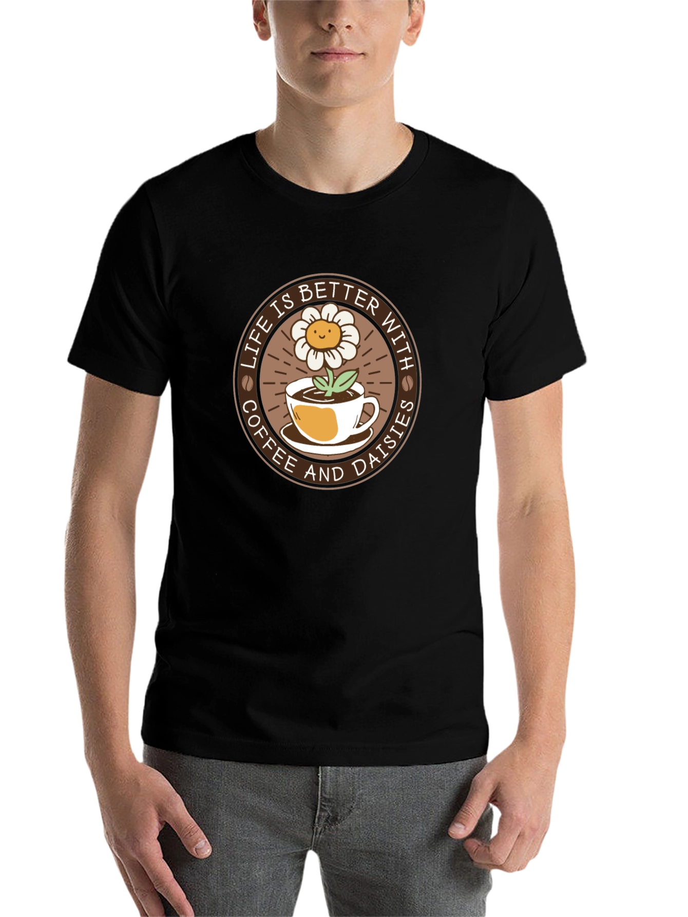Life is Better with Coffee & Daisies T-Shirt