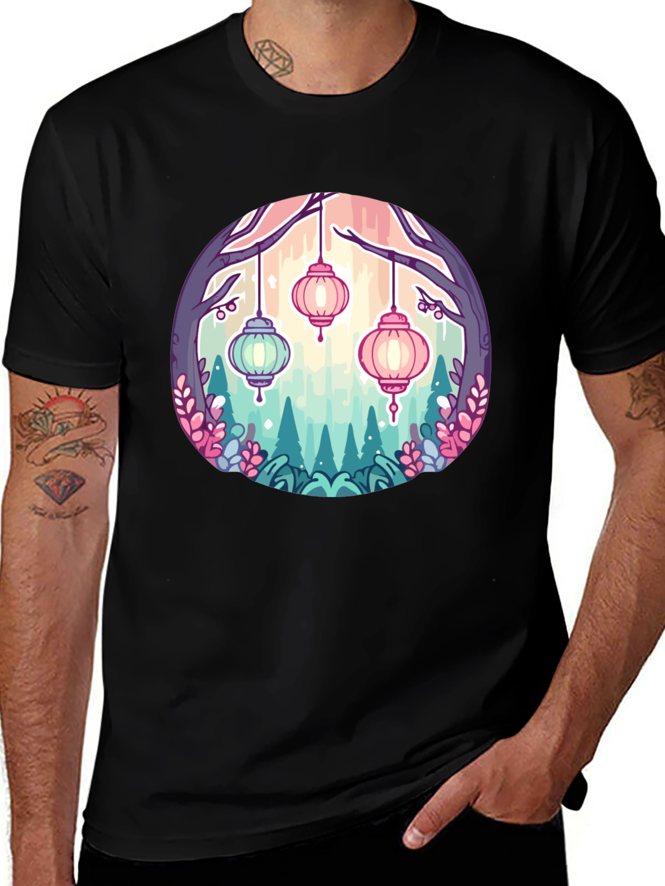 Lantern Garden Graphic Tee