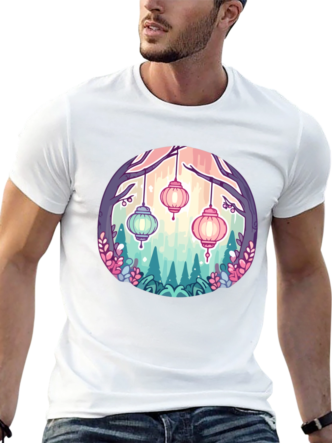 Lantern Garden Graphic Tee