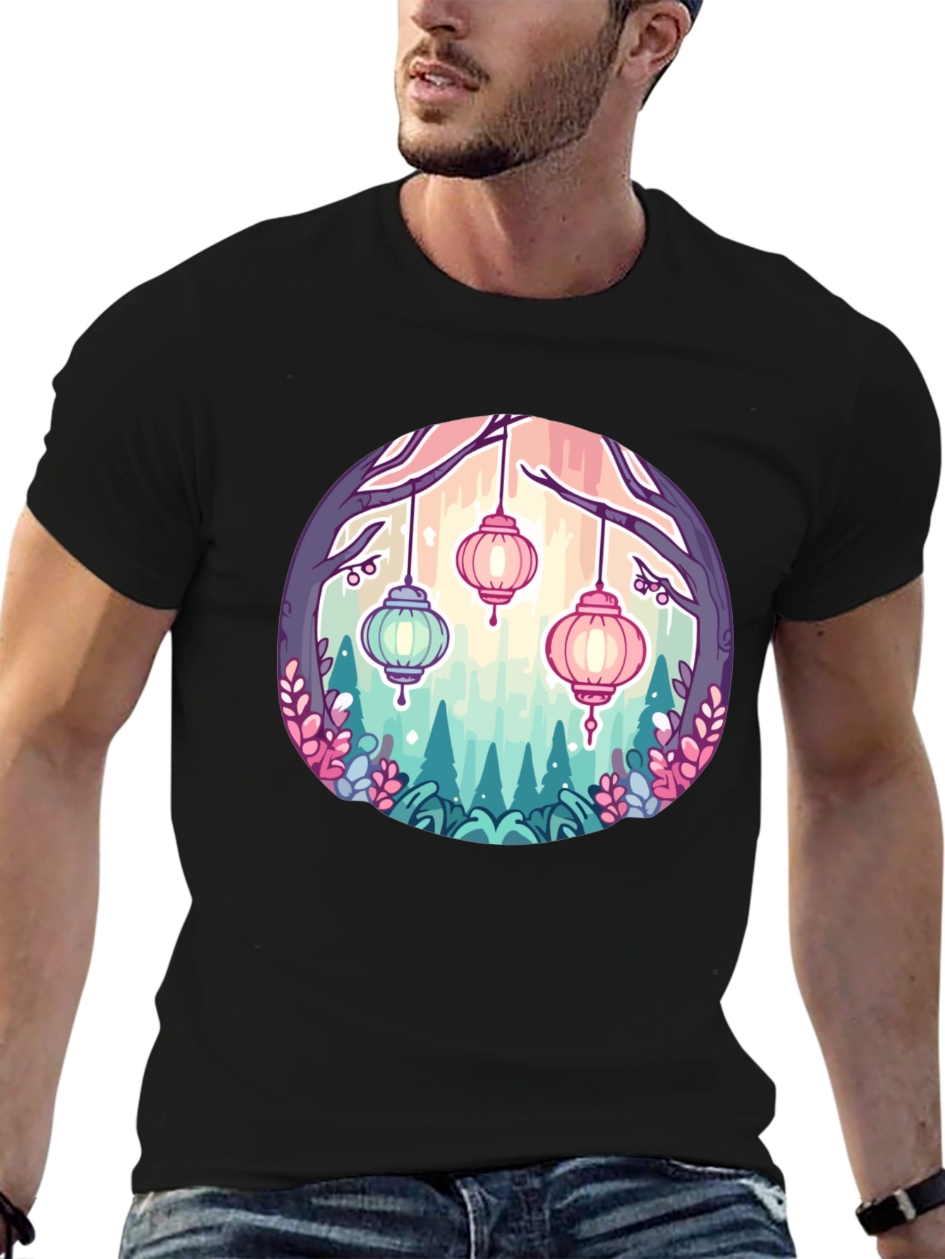 Lantern Garden Graphic Tee