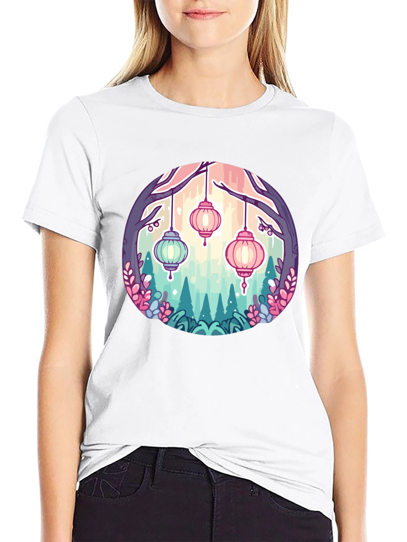Lantern Garden Graphic Tee