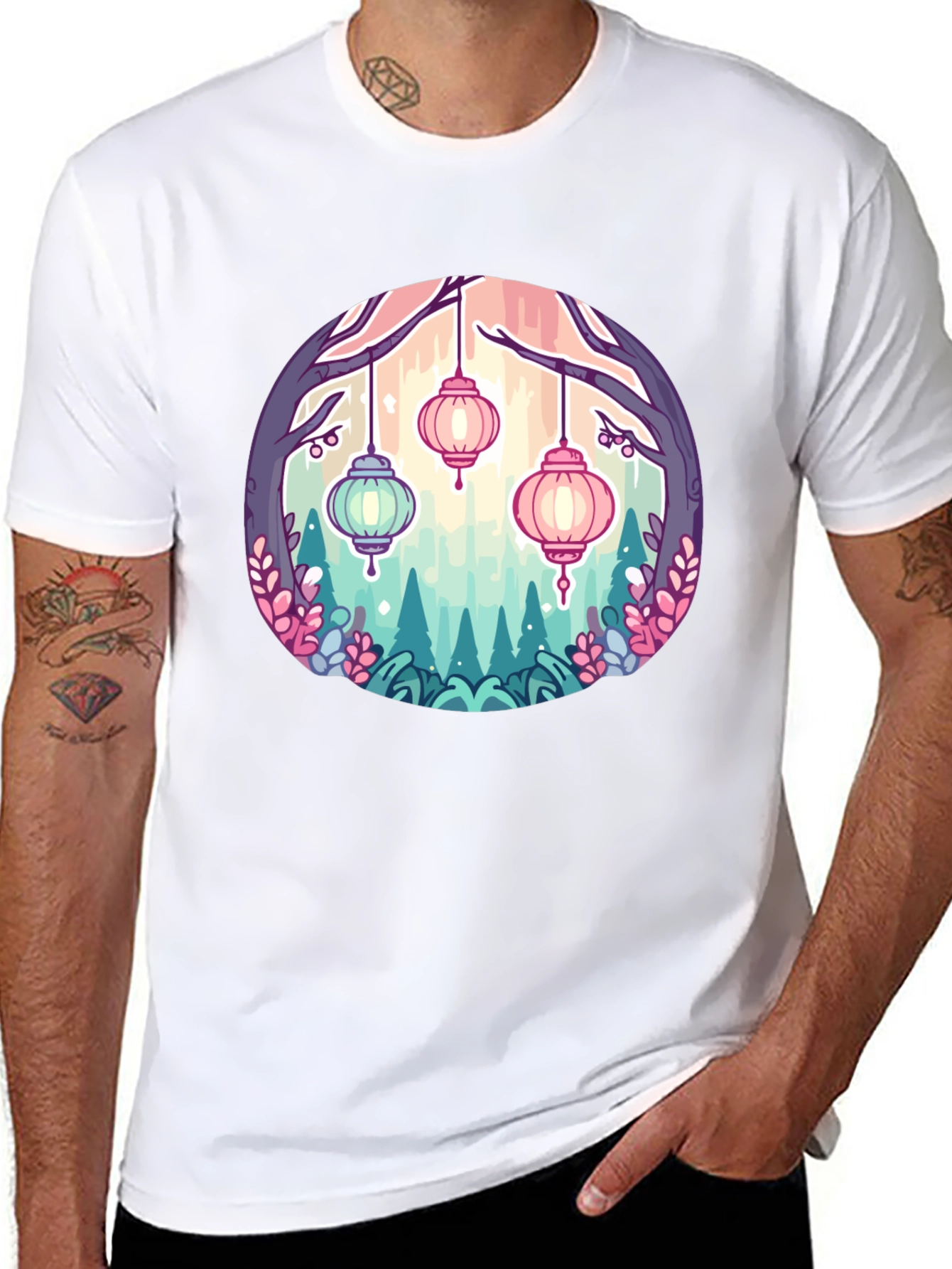 Lantern Garden Graphic Tee