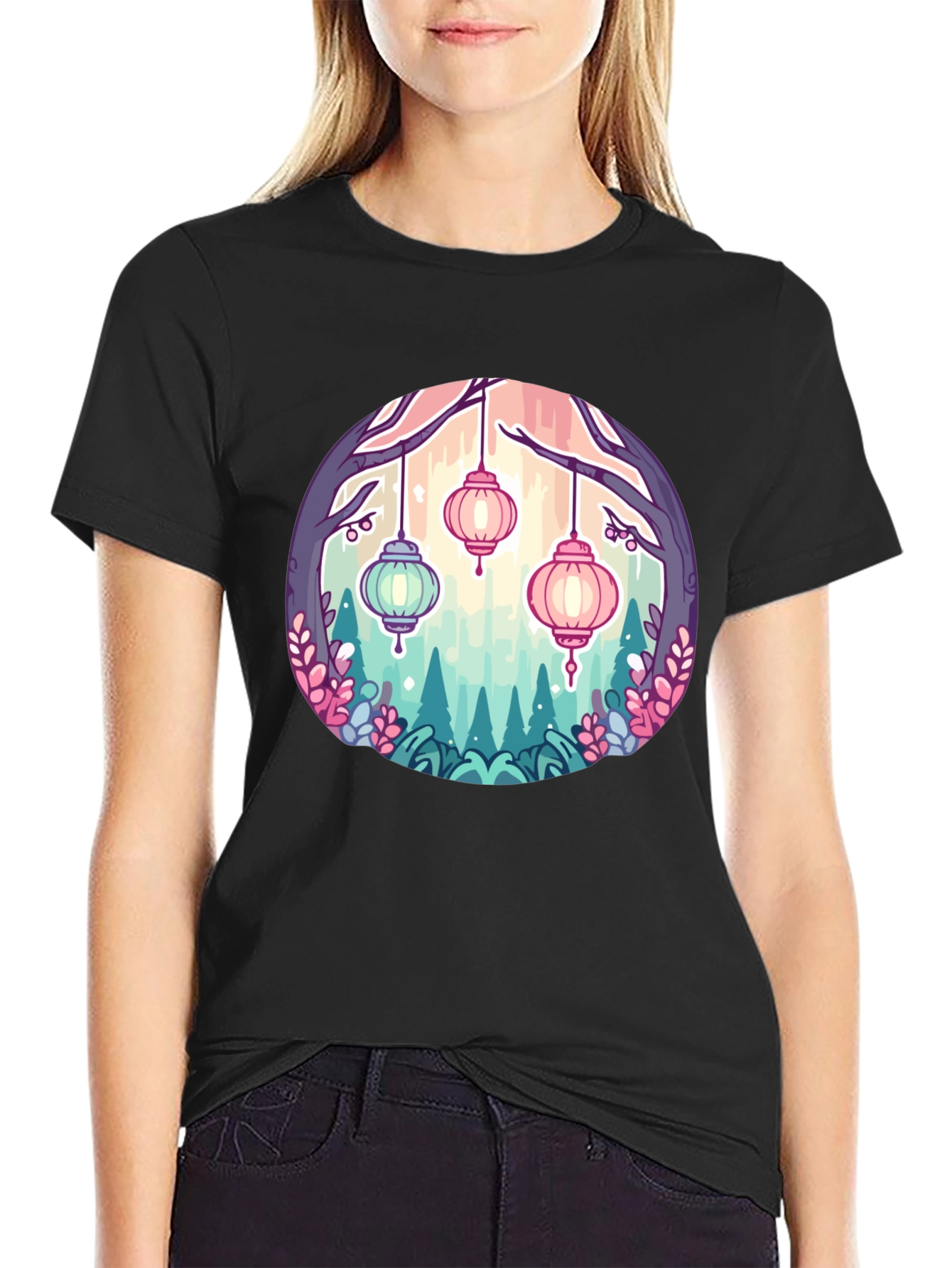 Lantern Garden Graphic Tee