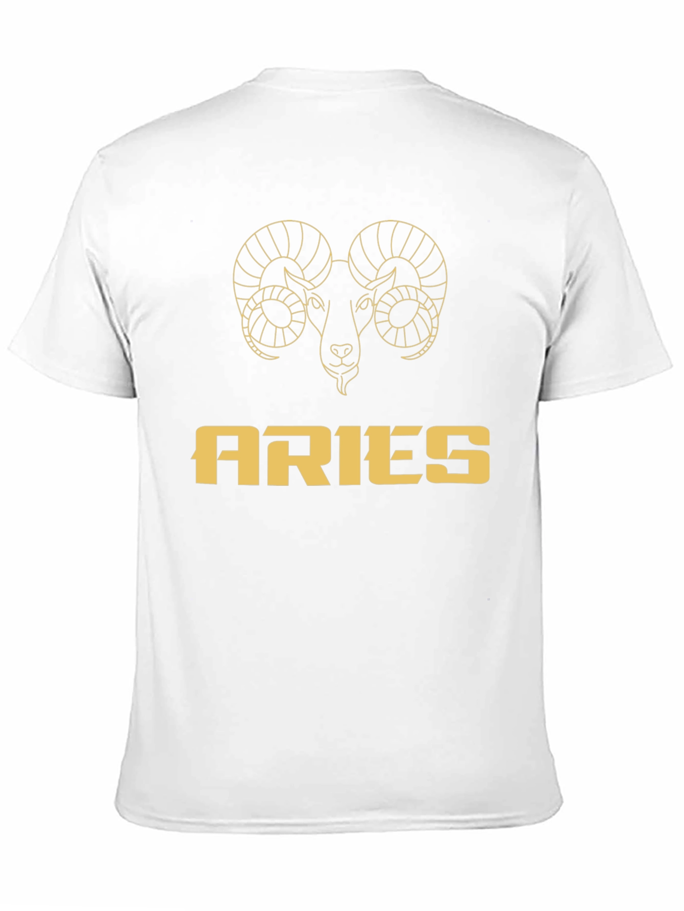 Aries Zodiac Graphic T-Shirt - Black