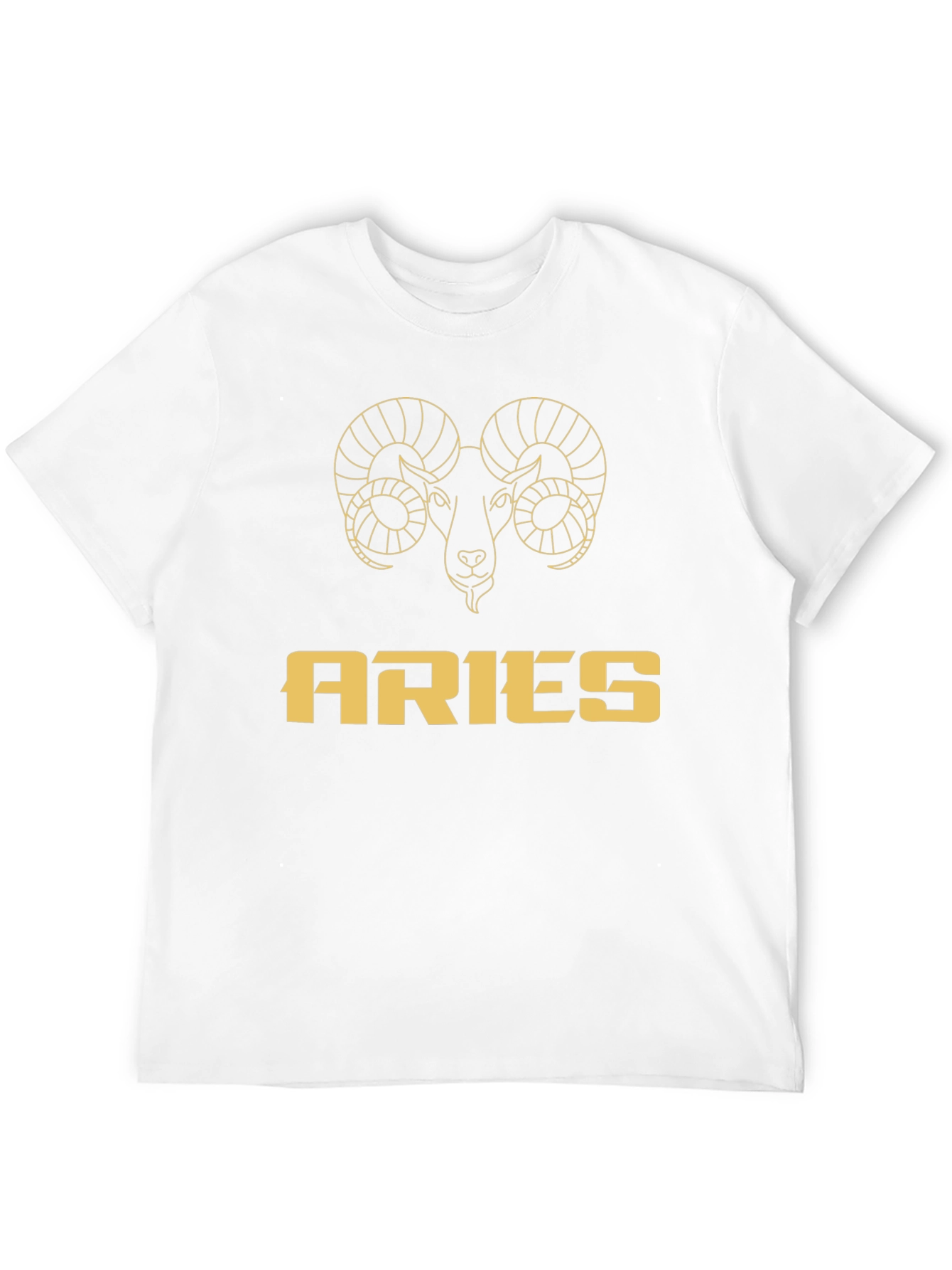 Aries Zodiac Graphic T-Shirt - Black