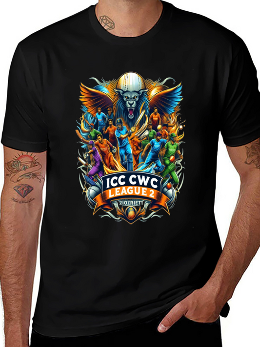 ICC CWC League 2 Graphic Tee - Cricket Fan Apparel