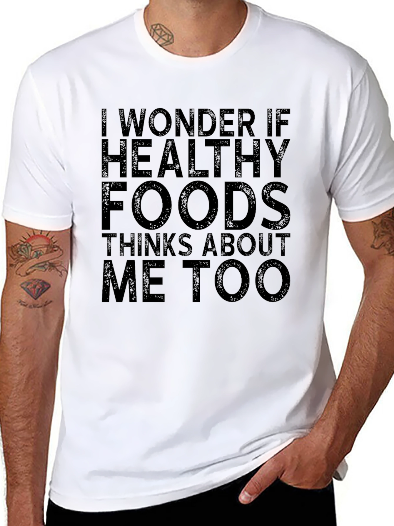 Healthy Foods Funny Graphic Tee