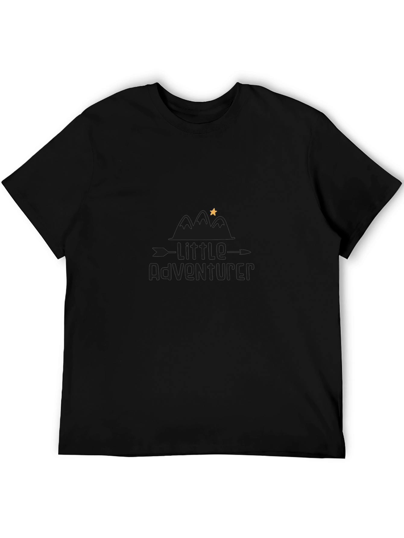 Little Adventurer Black Graphic Tee