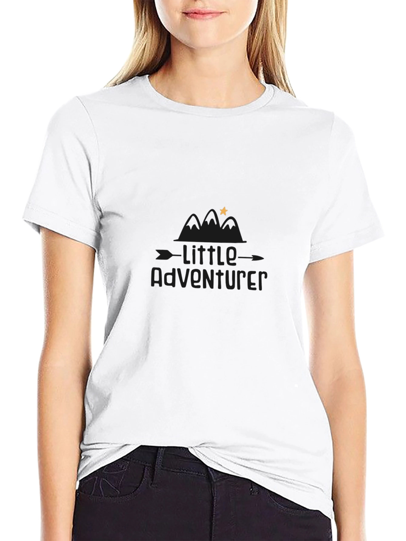 Little Adventurer Black Graphic Tee