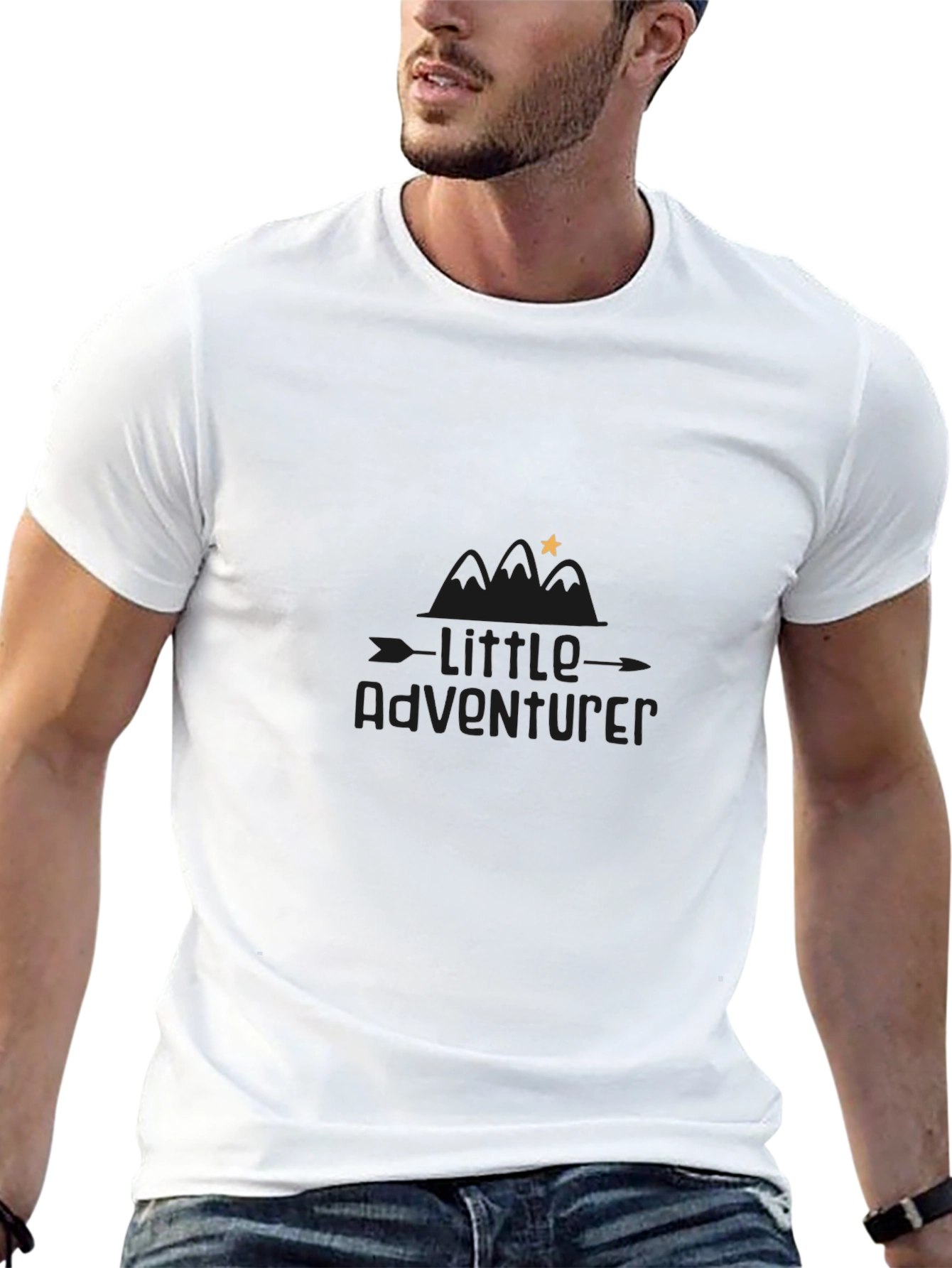Little Adventurer Black Graphic Tee