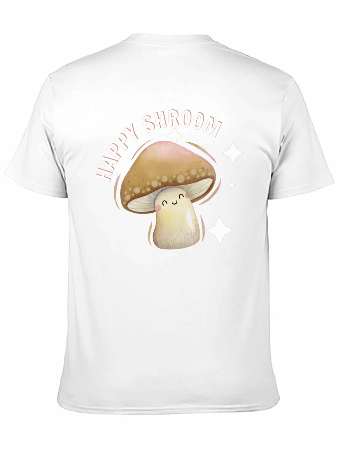 Happy Shroom Graphic Tee - Fun Mushroom Design