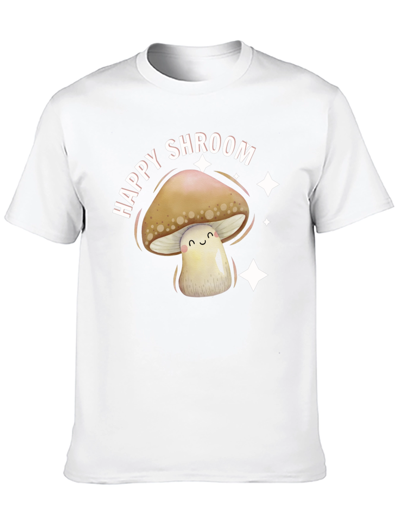 Happy Shroom Graphic Tee - Fun Mushroom Design