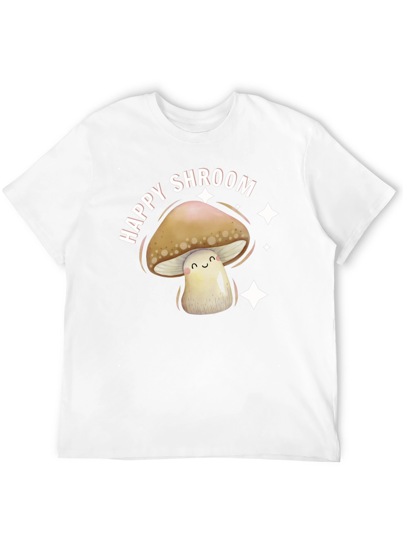 Happy Shroom Graphic Tee - Fun Mushroom Design