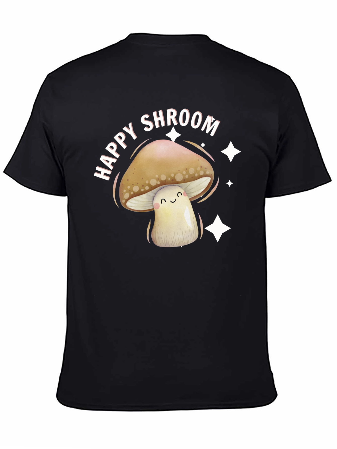 Happy Shroom Graphic Tee - Fun Mushroom Design