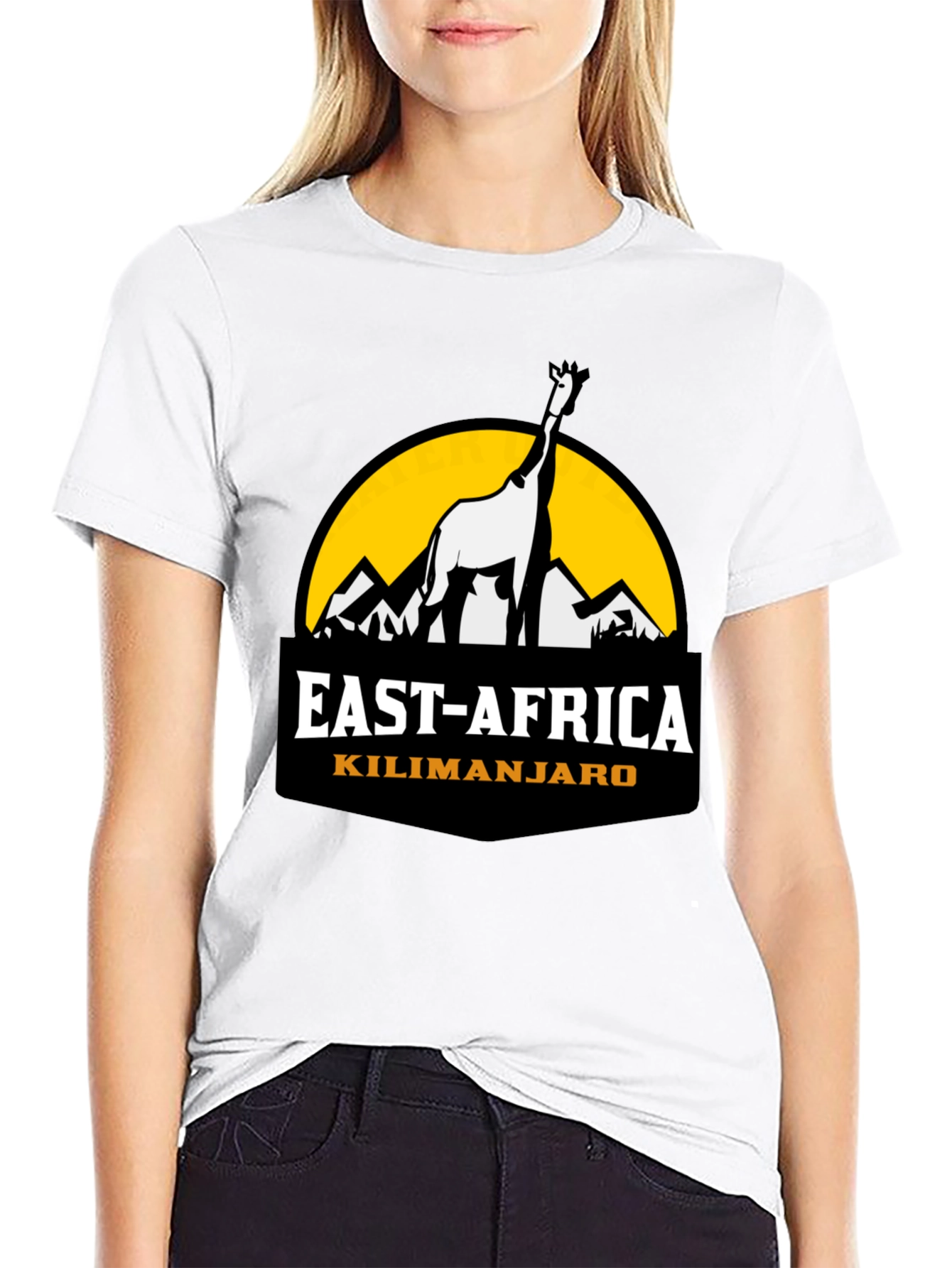 East Africa Kilimanjaro Giraffe Graphic Tee