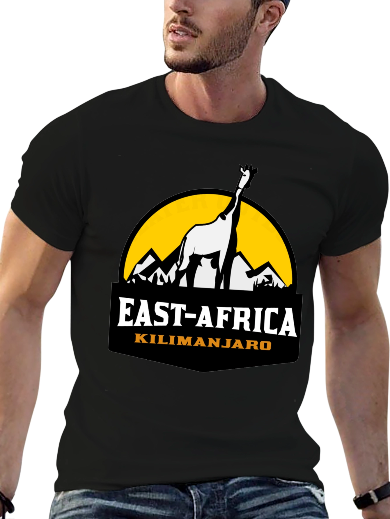 East Africa Kilimanjaro Giraffe Graphic Tee