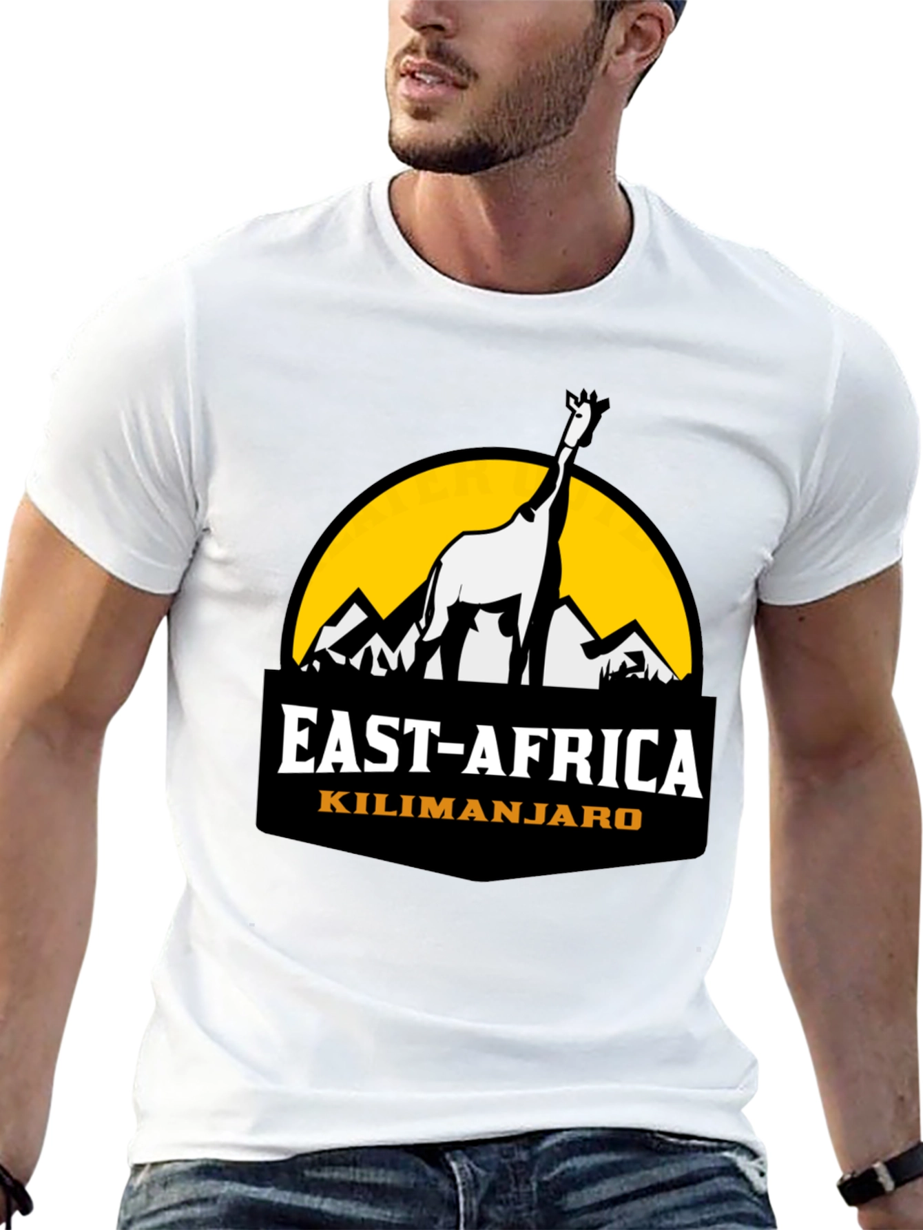 East Africa Kilimanjaro Giraffe Graphic Tee