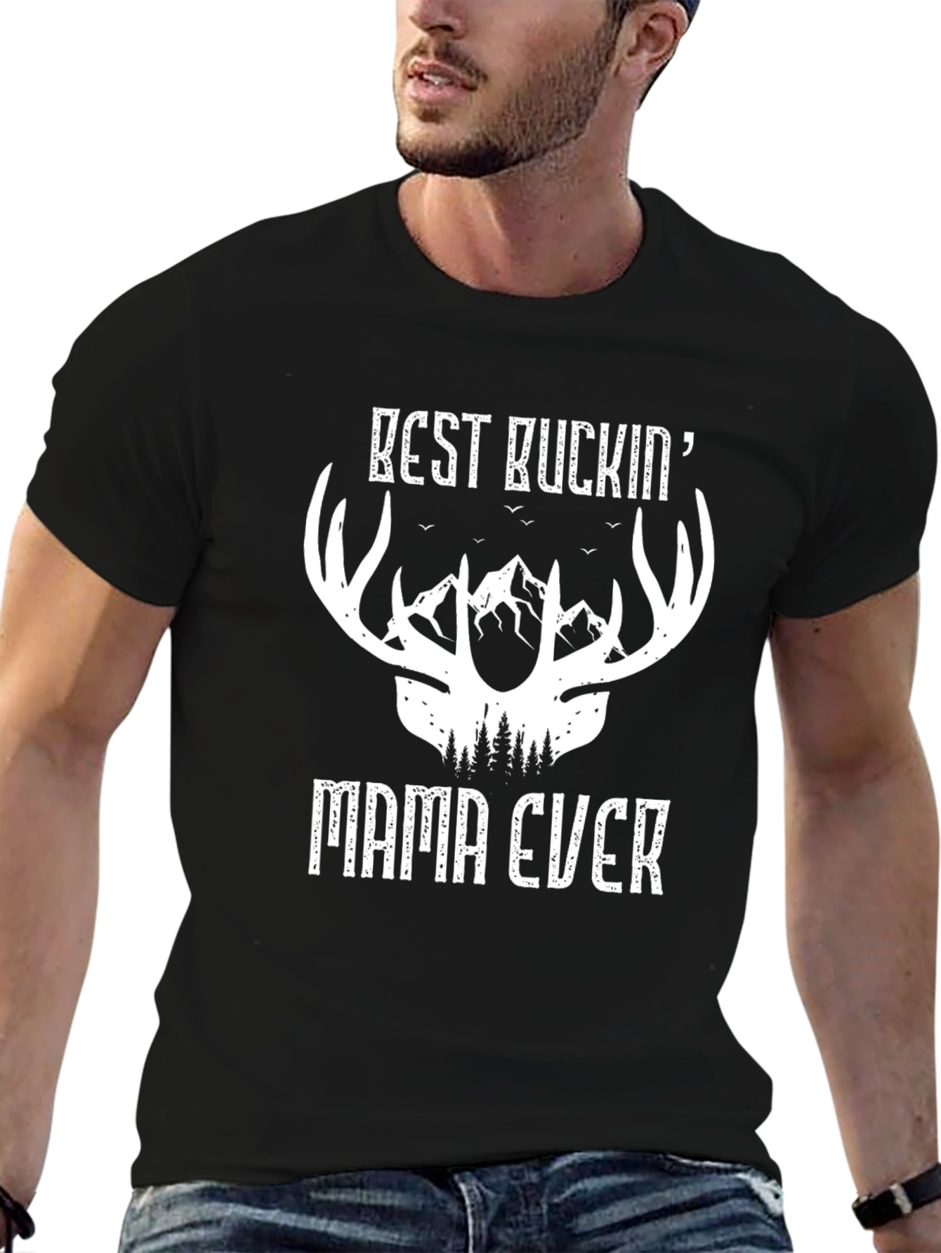 Best Buckin Mama Ever Graphic T-Shirt