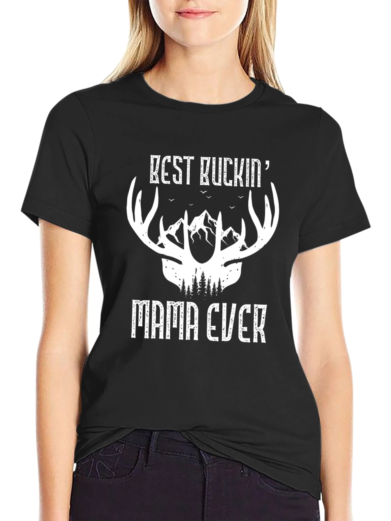 Best Buckin Mama Ever Graphic T-Shirt