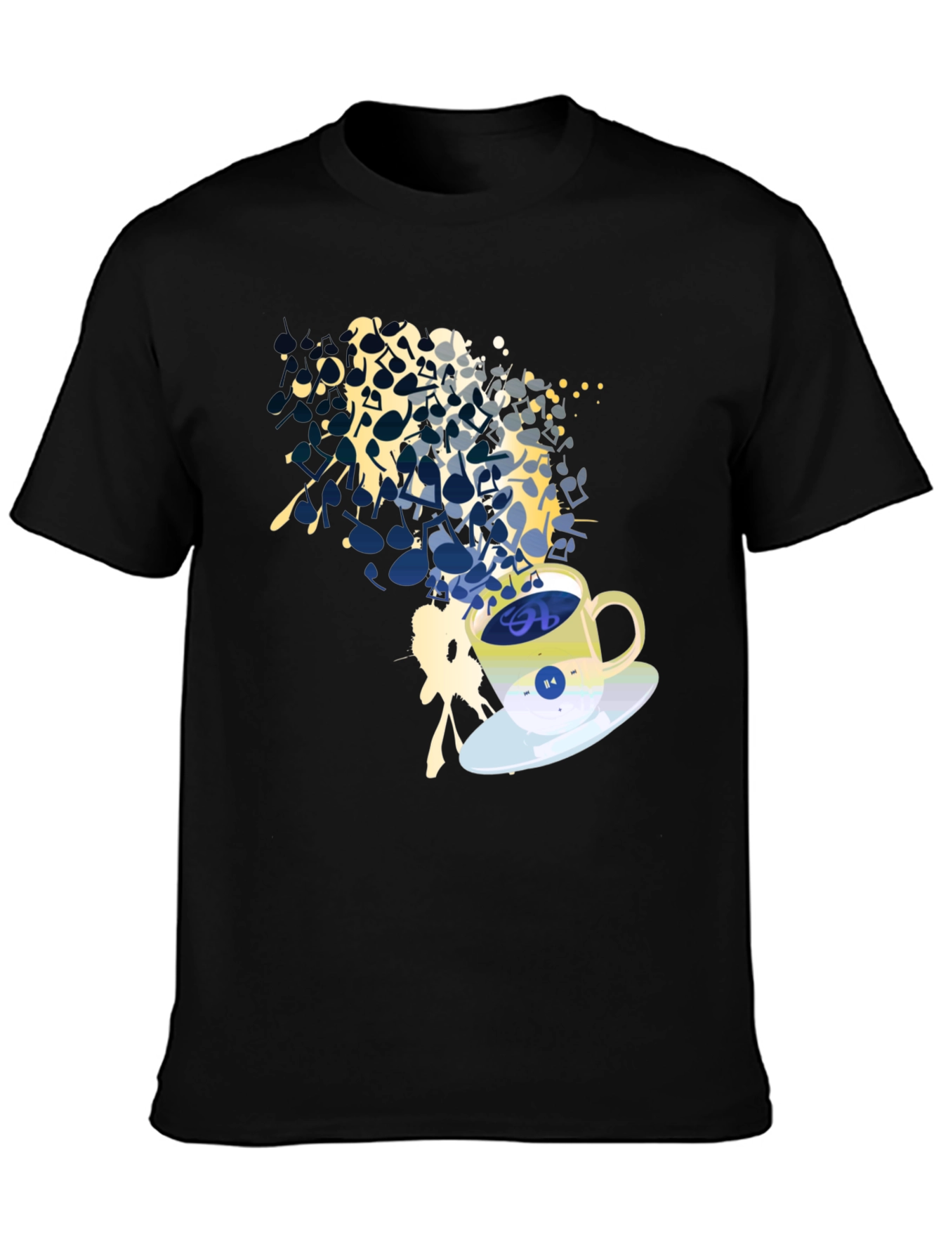 Musical Coffee T-Shirt - Brew Up Some Tunes!