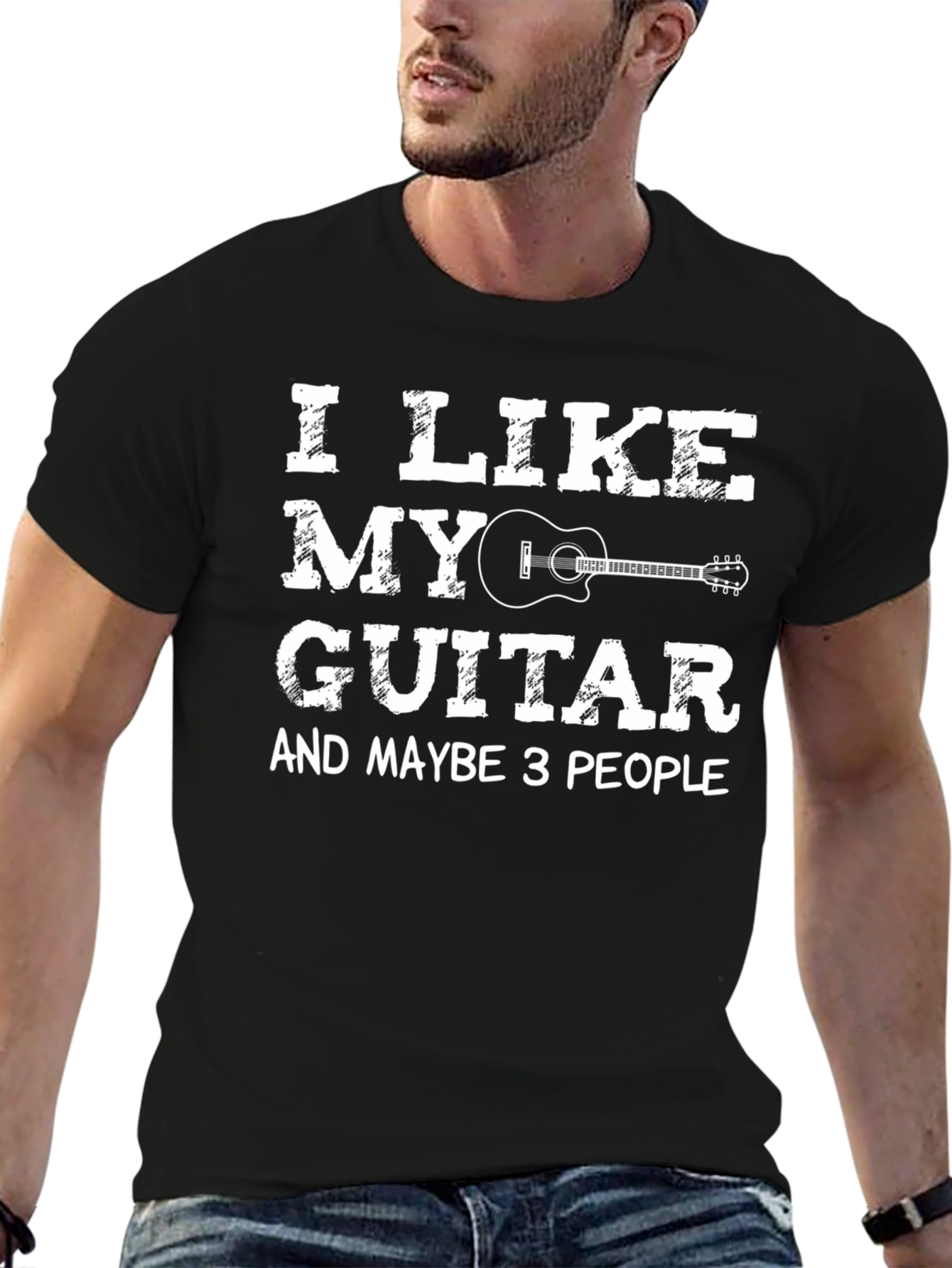I Like My Guitar Funny Musician T-Shirt